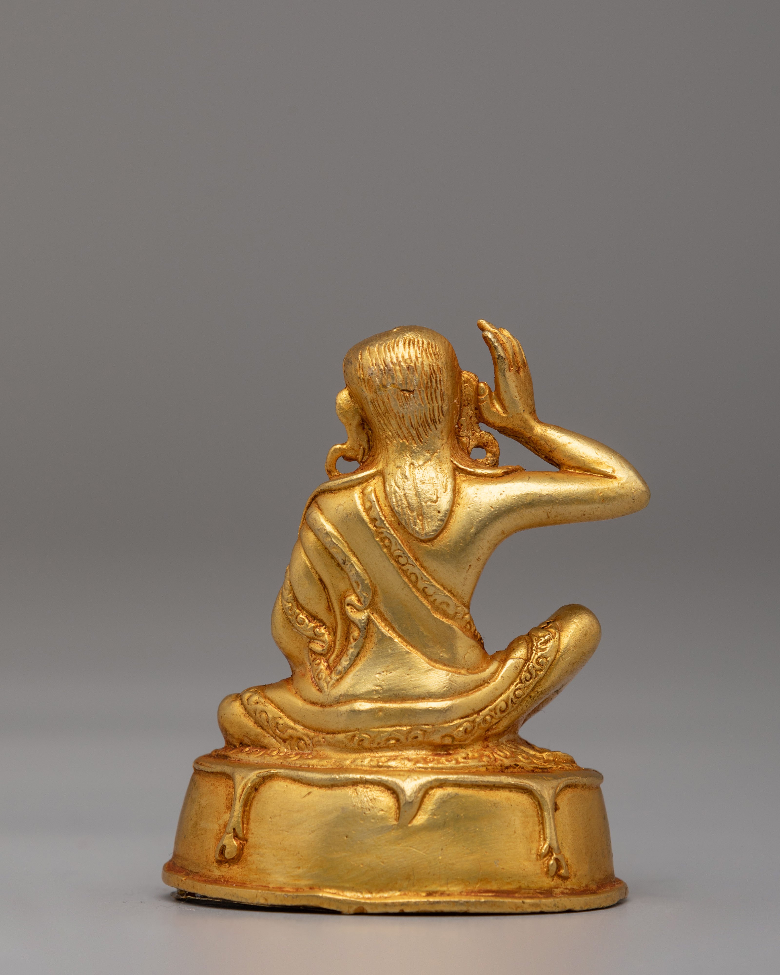 Sacred Tibetan Milarepa Sculpture | Tibetan Meditation Deity
