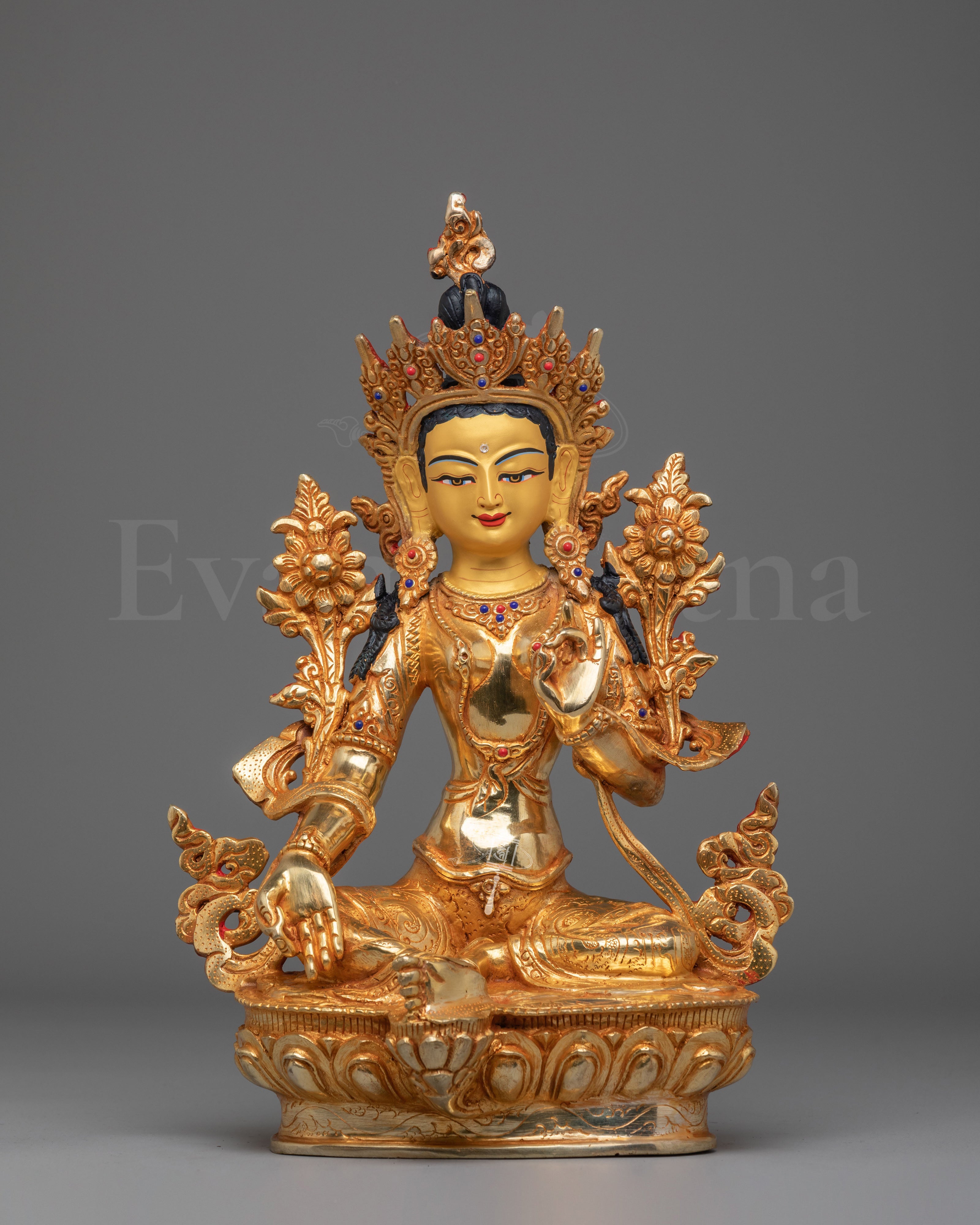 Vajrayana Green Tara Deity Statue