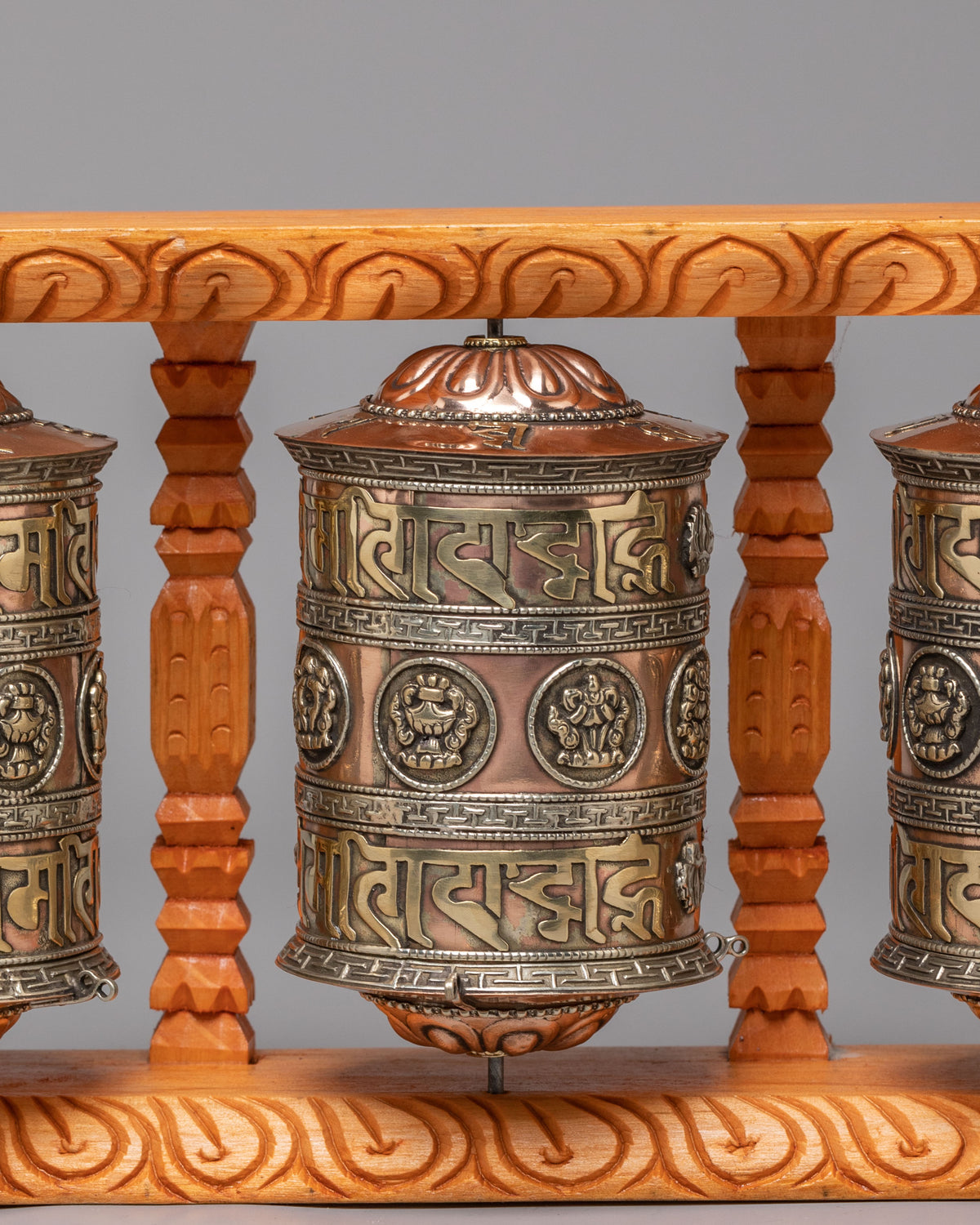 Tibetan Prayer Wheel Set | Meditation & Spiritual Decor
