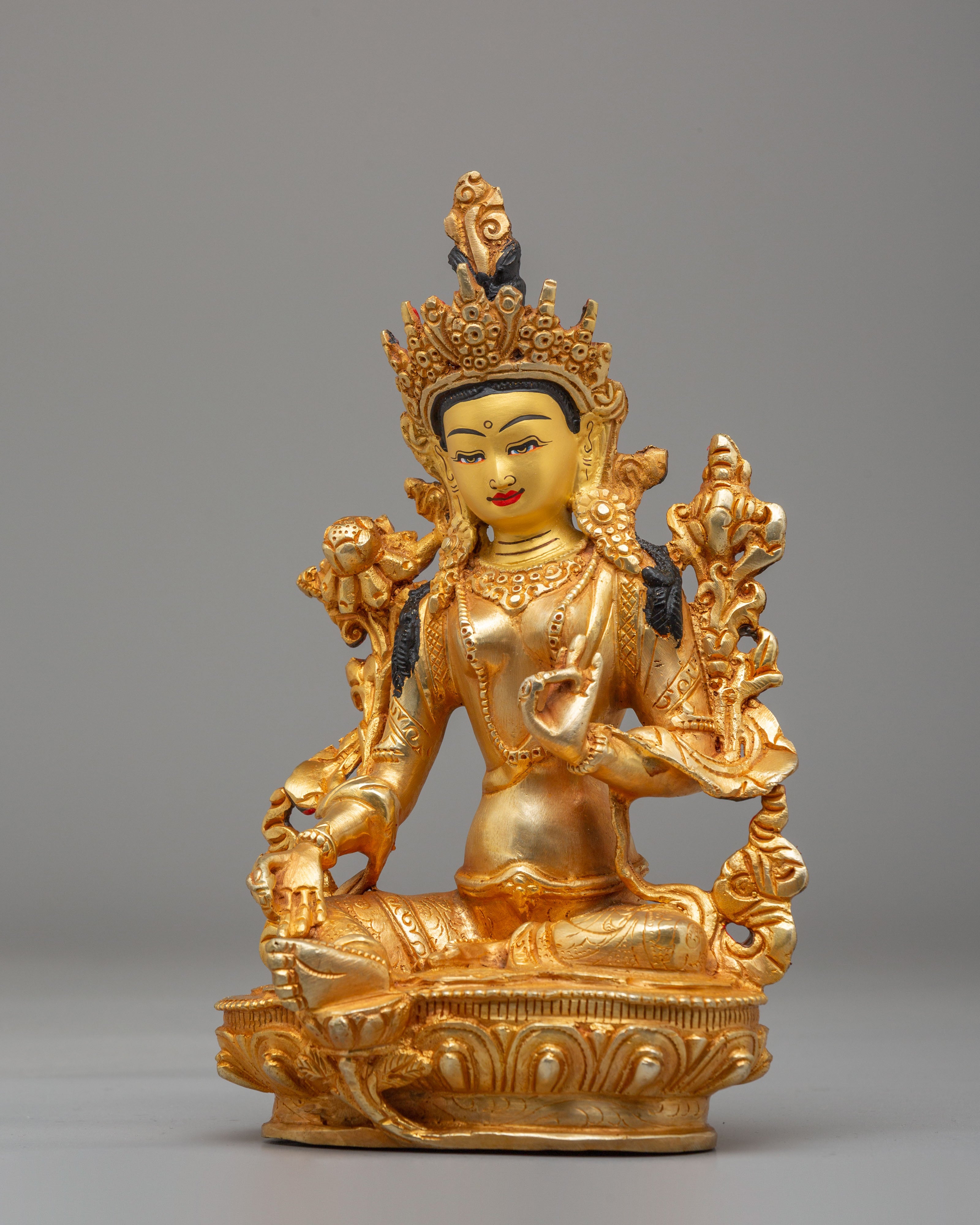 Shyama Tara Deity Statue | Traditional Himalayan Artwork