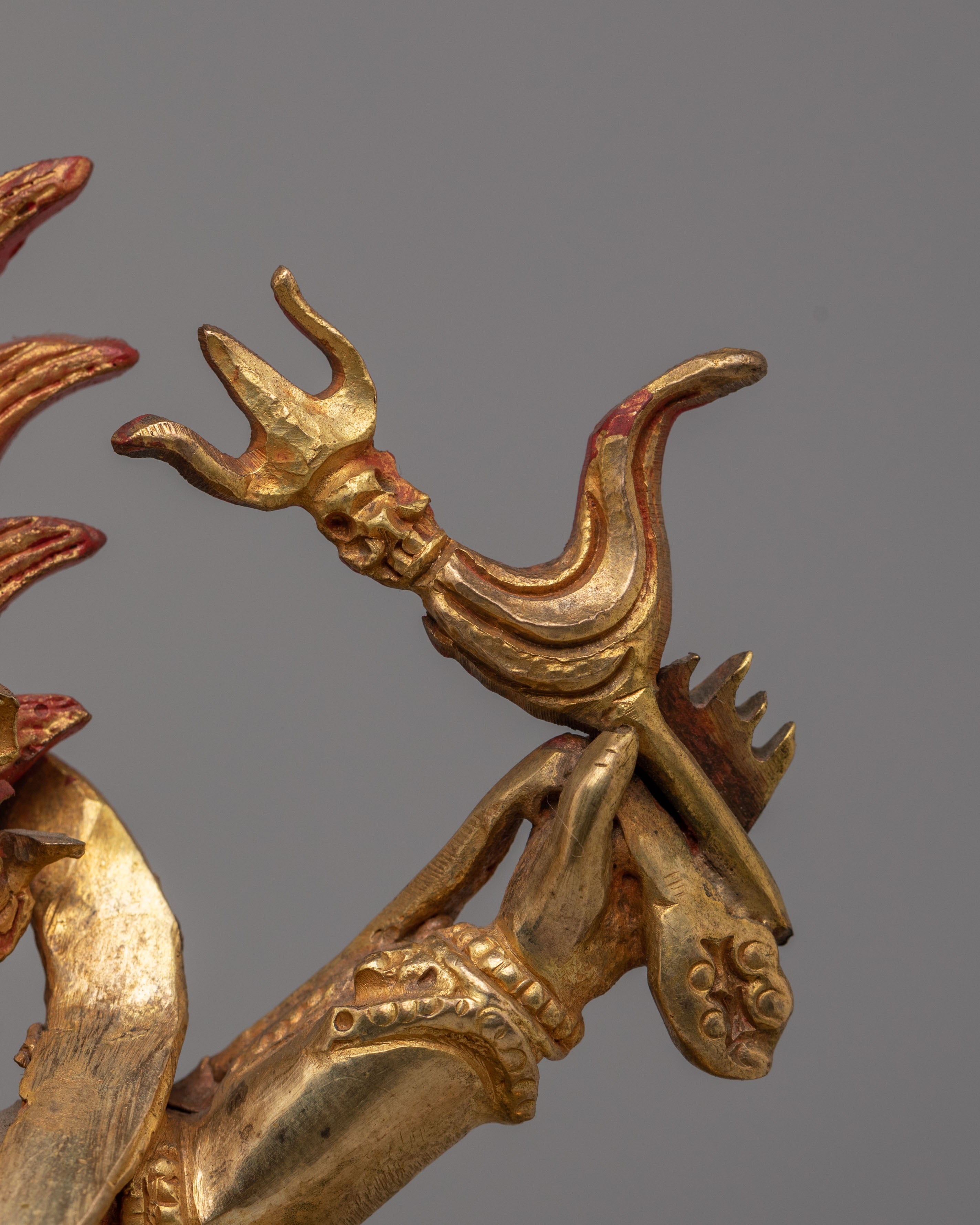 Handcrafted Six-Armed Mahakala Statue | Tibetan Protector Deity