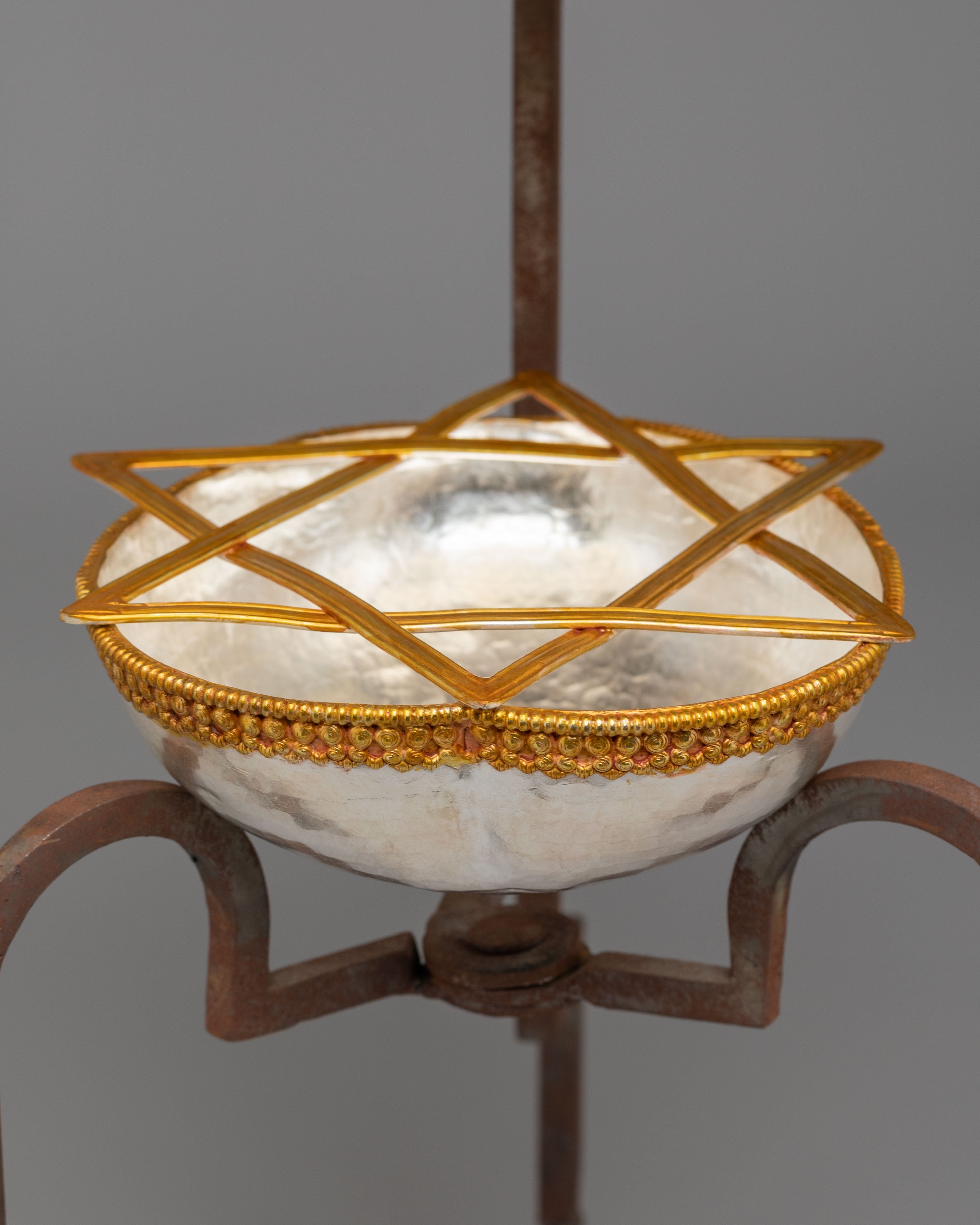 Handcrafted Kapala with Stand | Skull Cup for Altar Decor