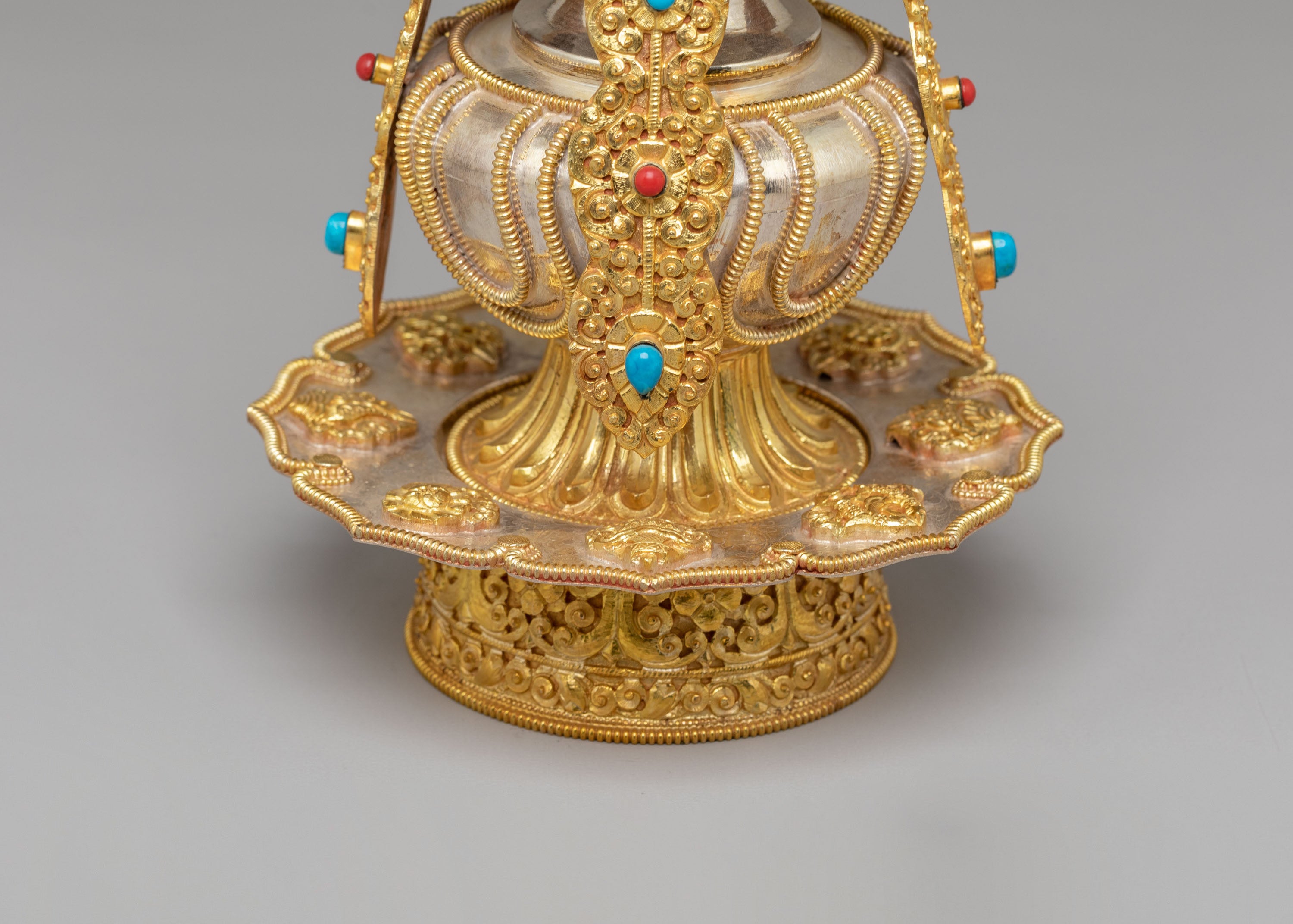 Sacred Buddhist Long Life Vase | Buddhist Longevity Offering Vessel