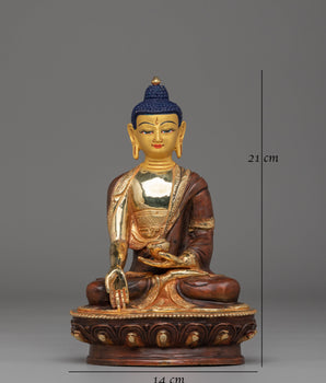 Handcrafted Ratnasambhava Statue for Decor | Buddhist Sculpture