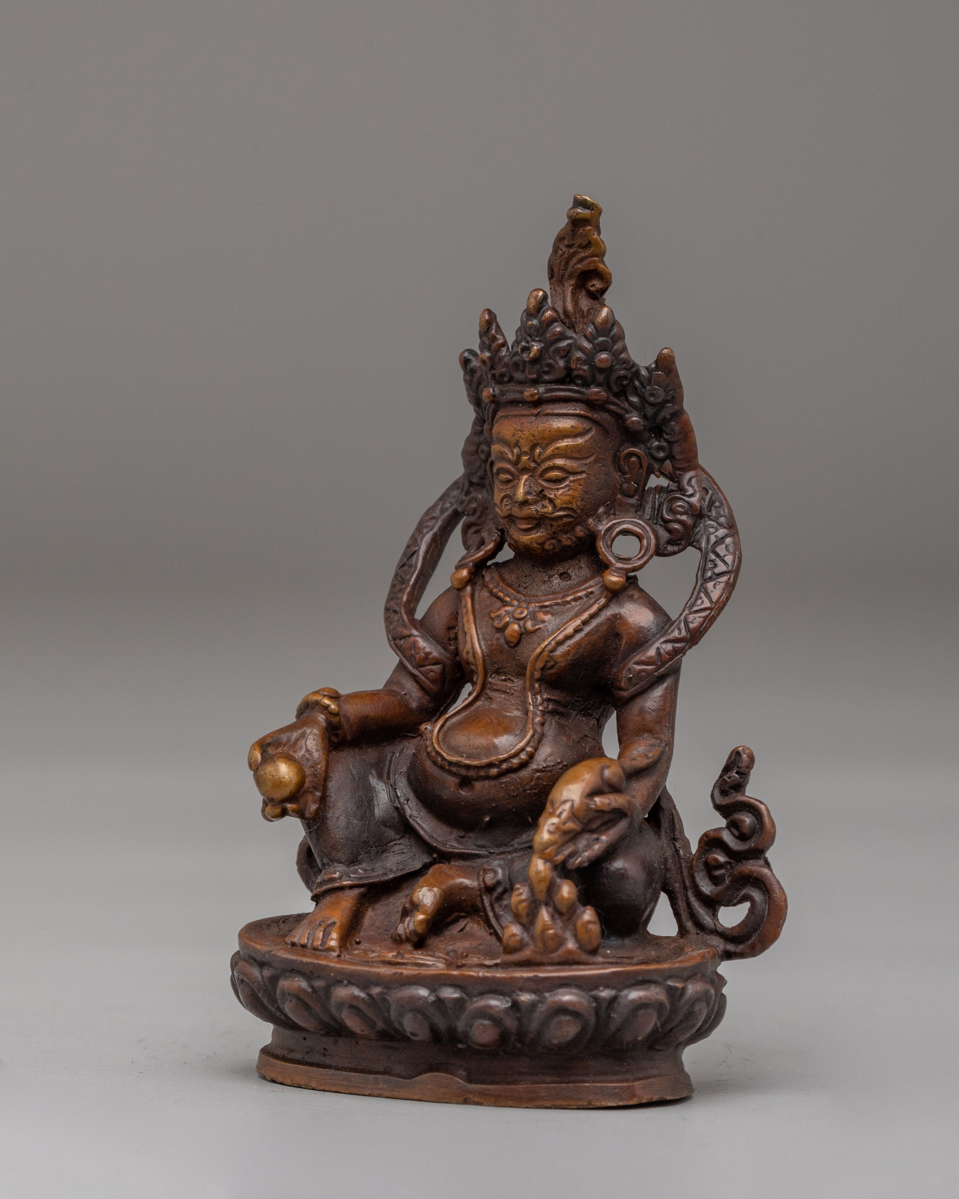 Himalayan Yellow Dzambhala Statue | Machine Made Sculpture