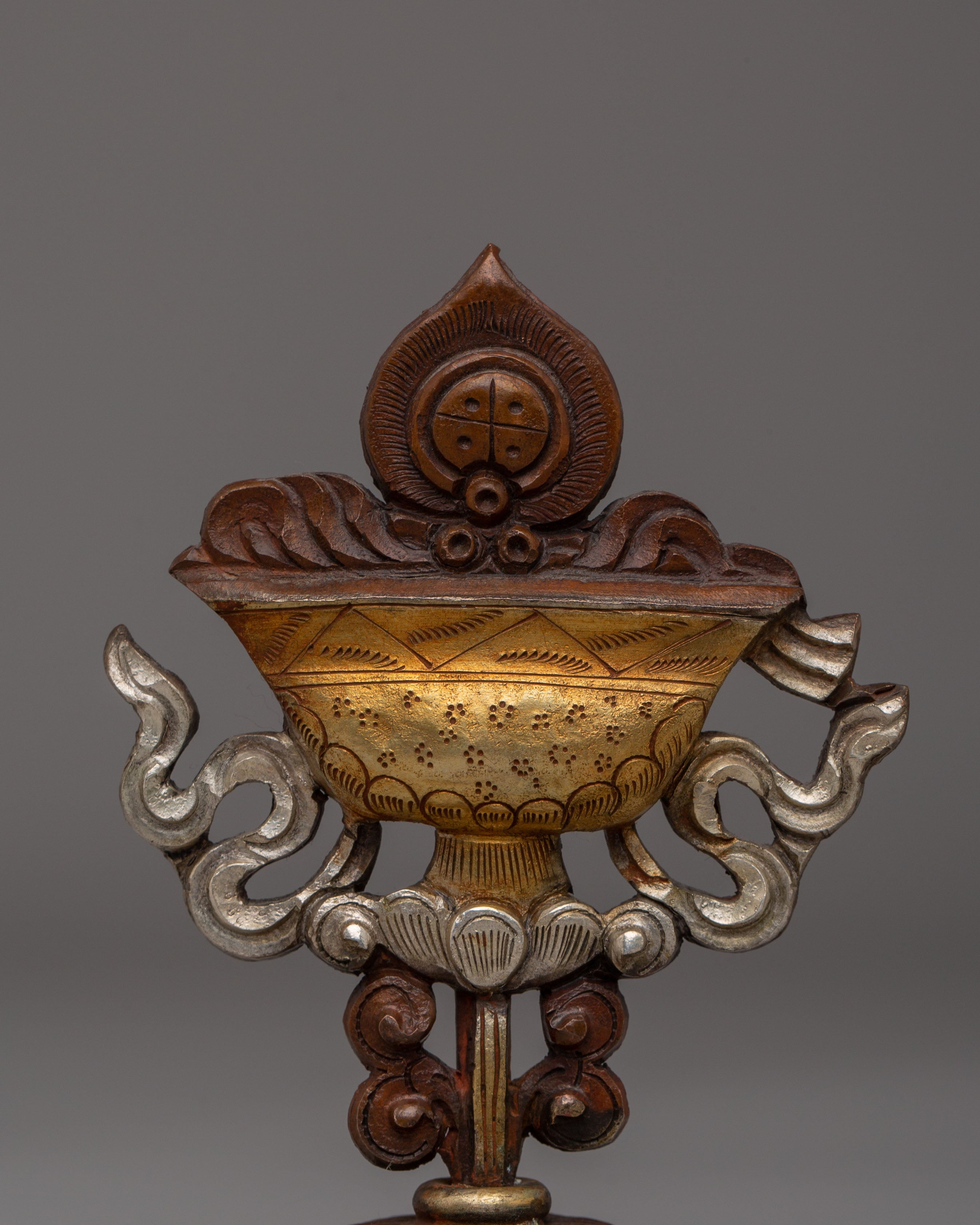 Oxidized Copper Raja Rani Set | Elegant Copper and Gold-Plated Figurines