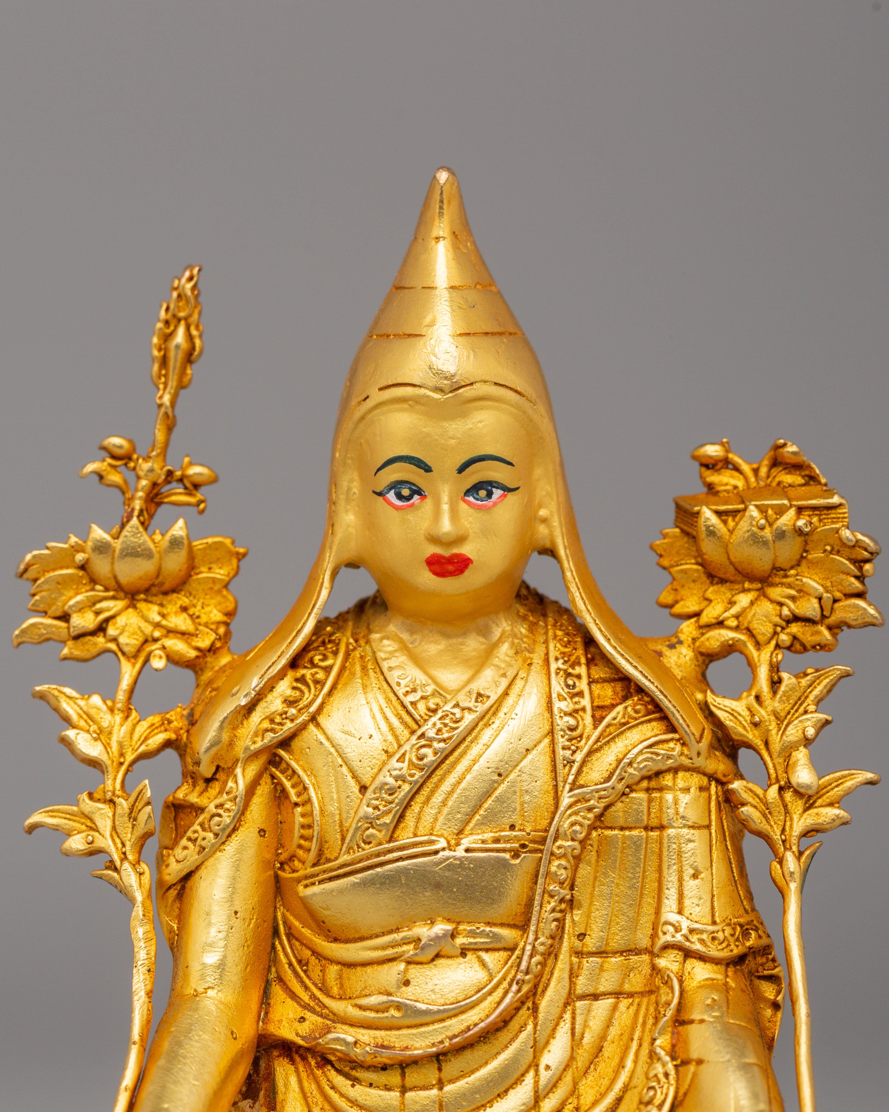 Tibetan Longchenpa Statue | Sacred Buddhist Altar Sculpture