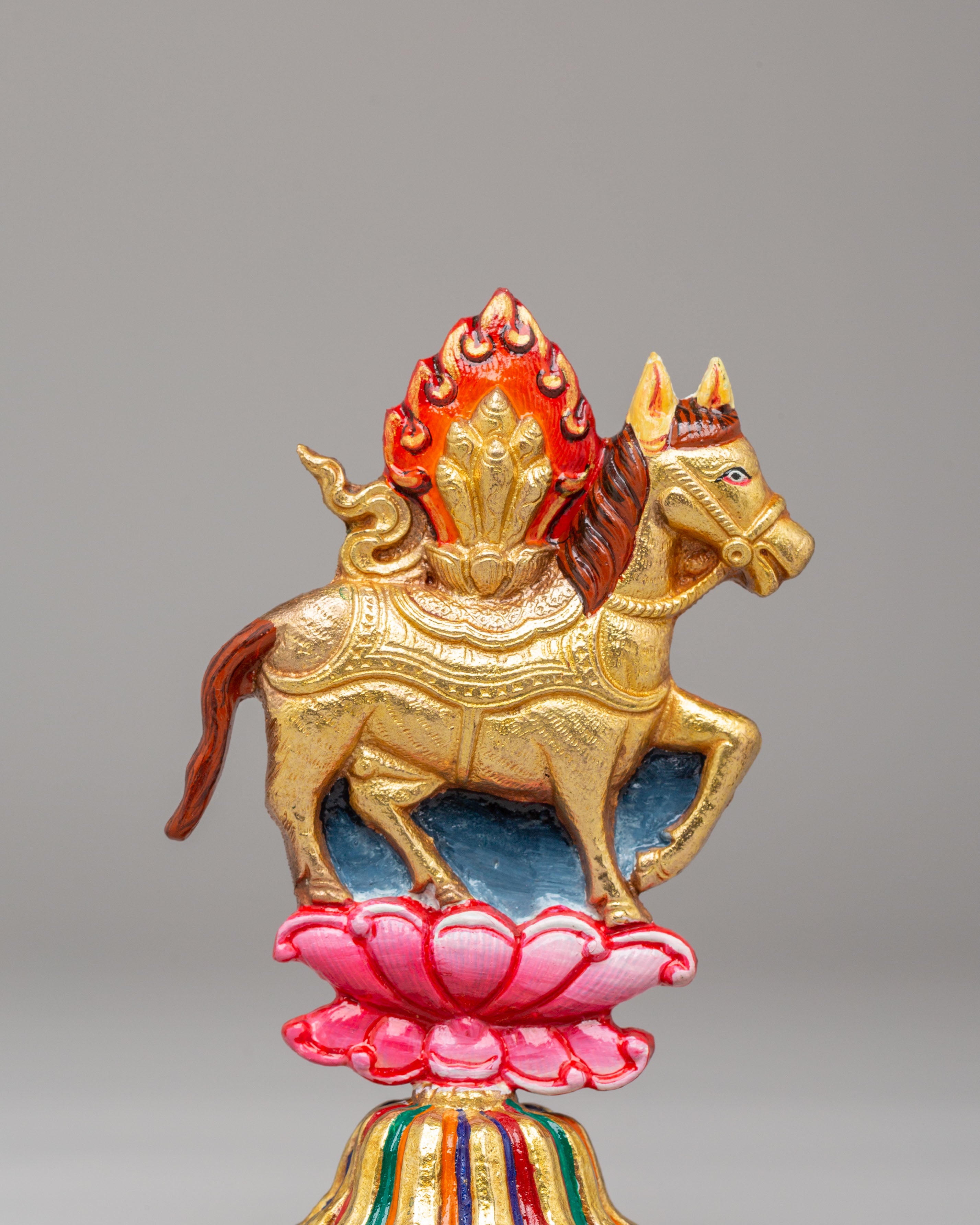 Tibetan Chakravartin Possessions Sculpture | Sacred Spiritual Decor