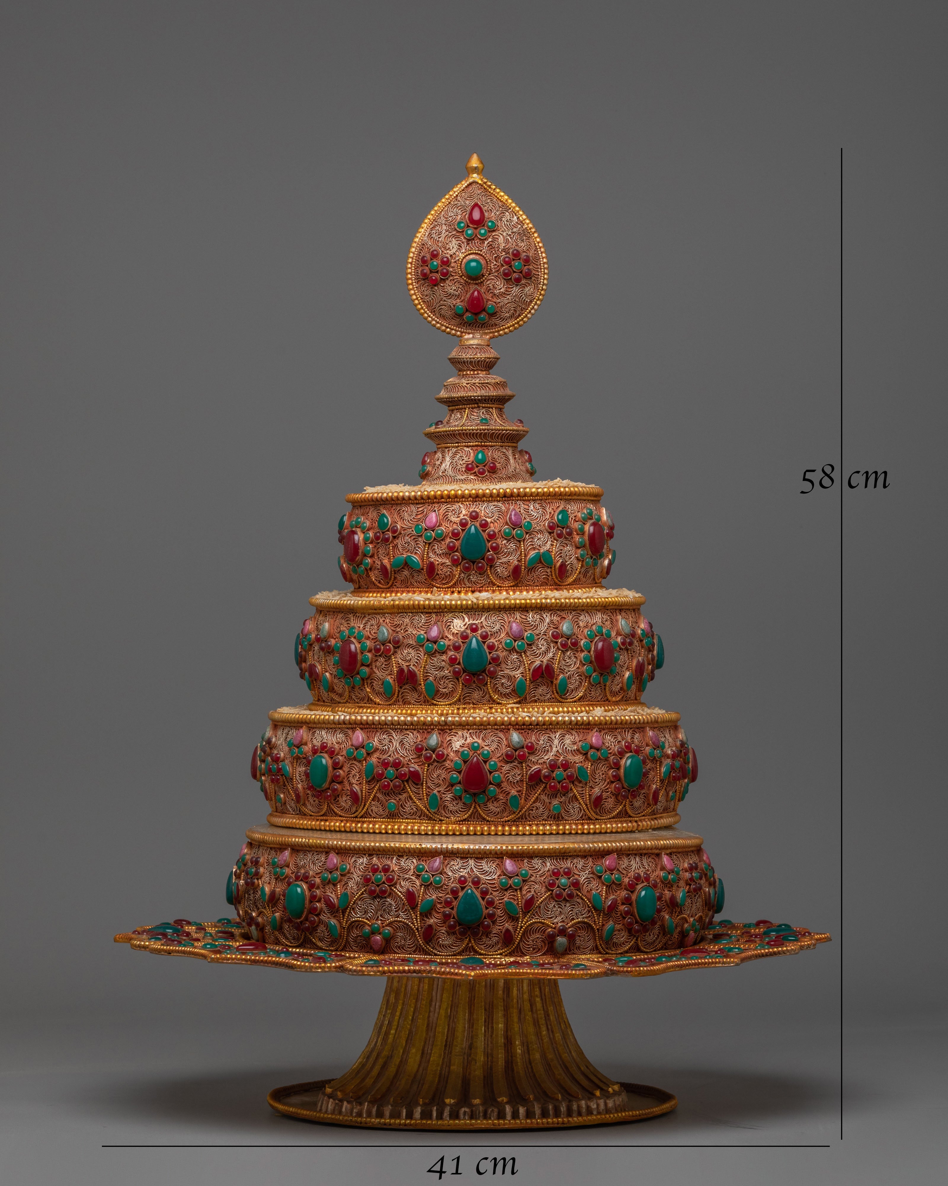 Traditional Mandala Offering for Ritual | Sacred Buddhist Offering Object
