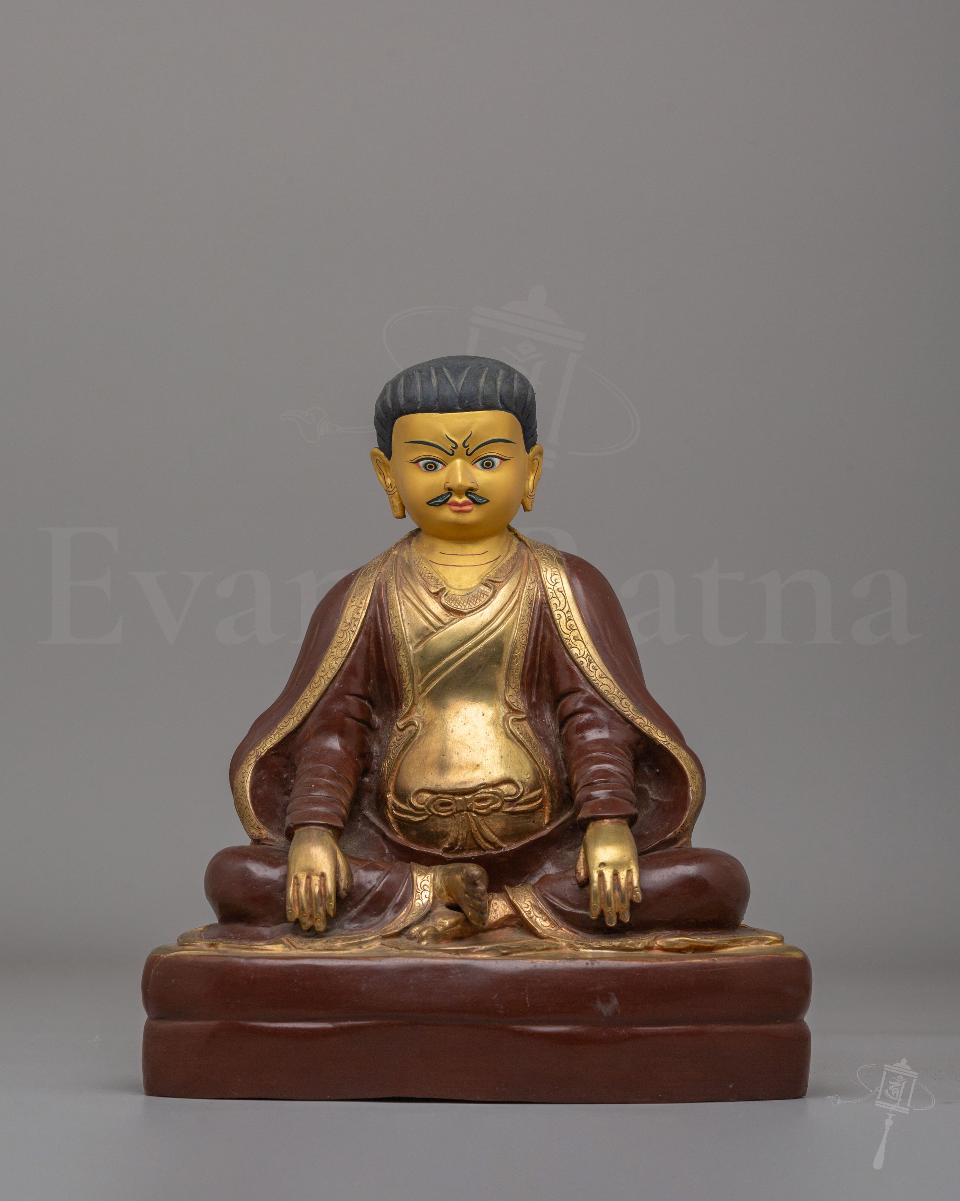 Buddhist Kagyu Master Marpha Sculpture 