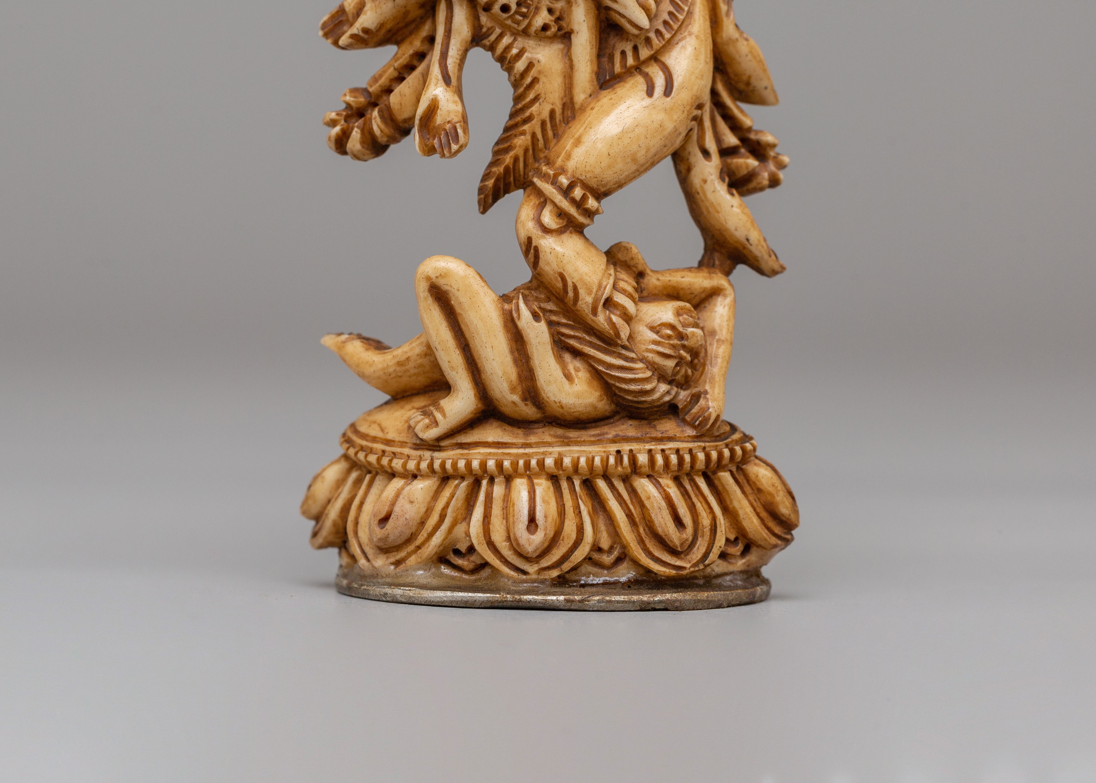 Sacred Simhamukha Bone Sculpture | Handcrafted Ritual Artifact
