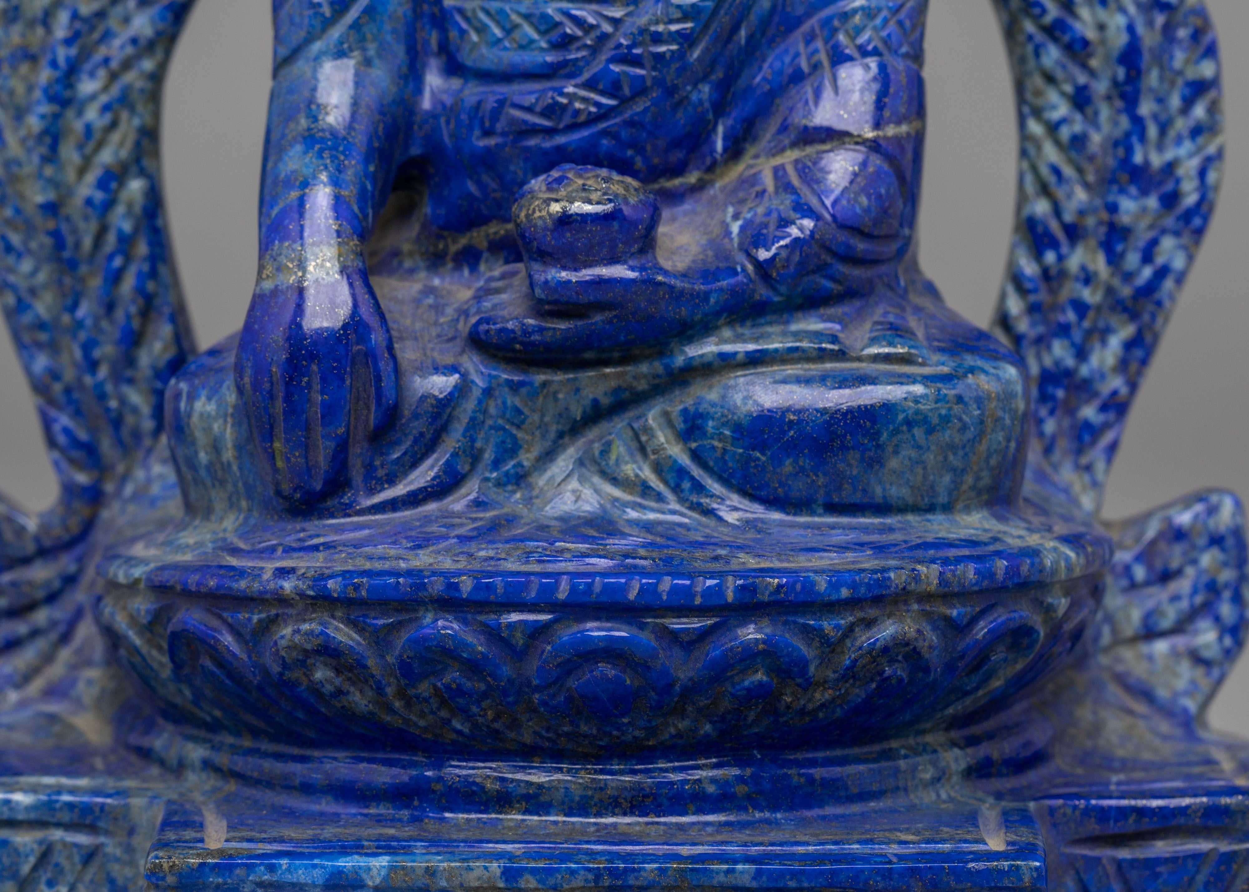 Spiritual Shakyamuni Buddha Deity Sculpture | Traditional Tibetan Buddhist Artwork