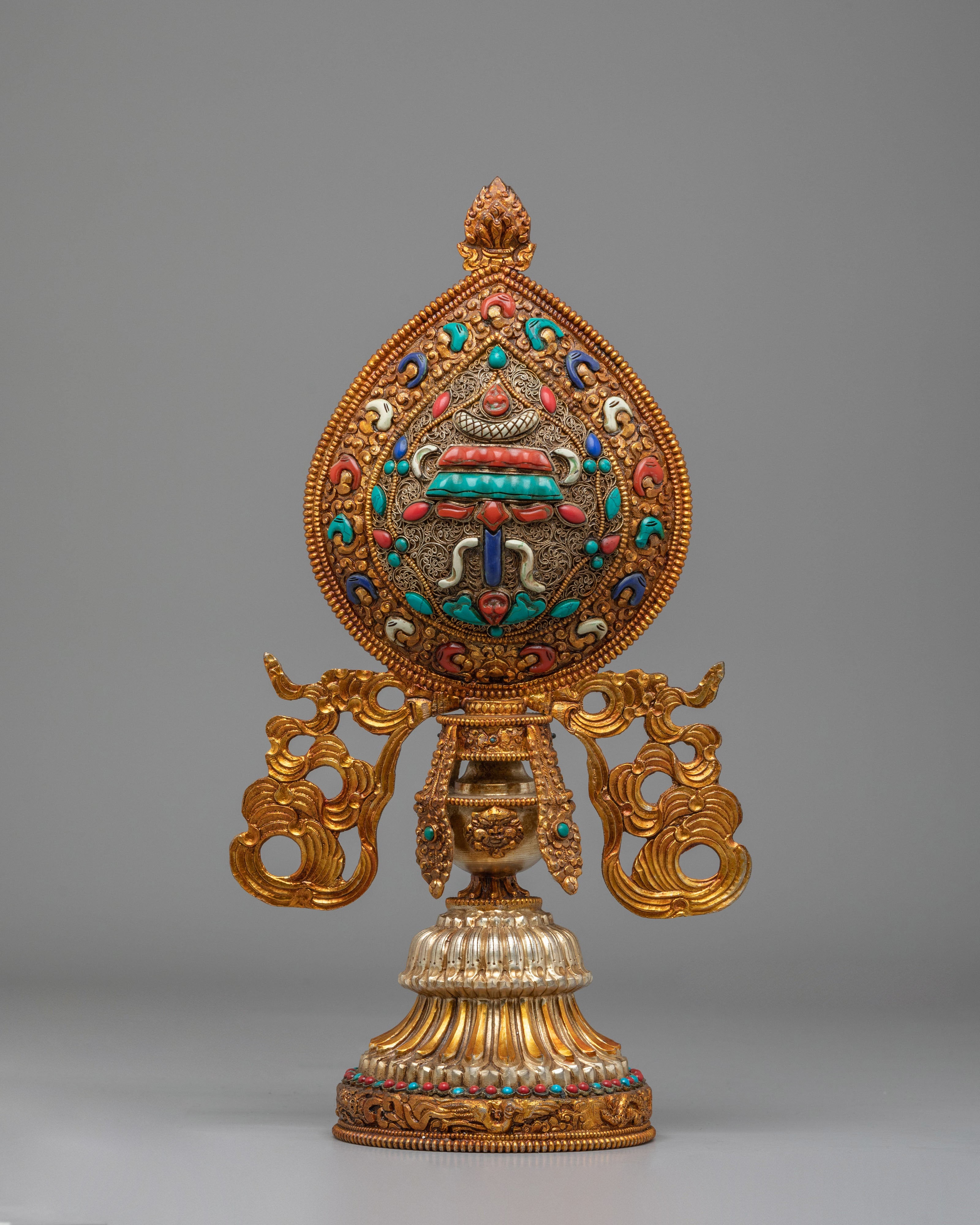 Sacred Ashtamangala Set for Altar | Tibetan Eight Auspicious Symbols Set