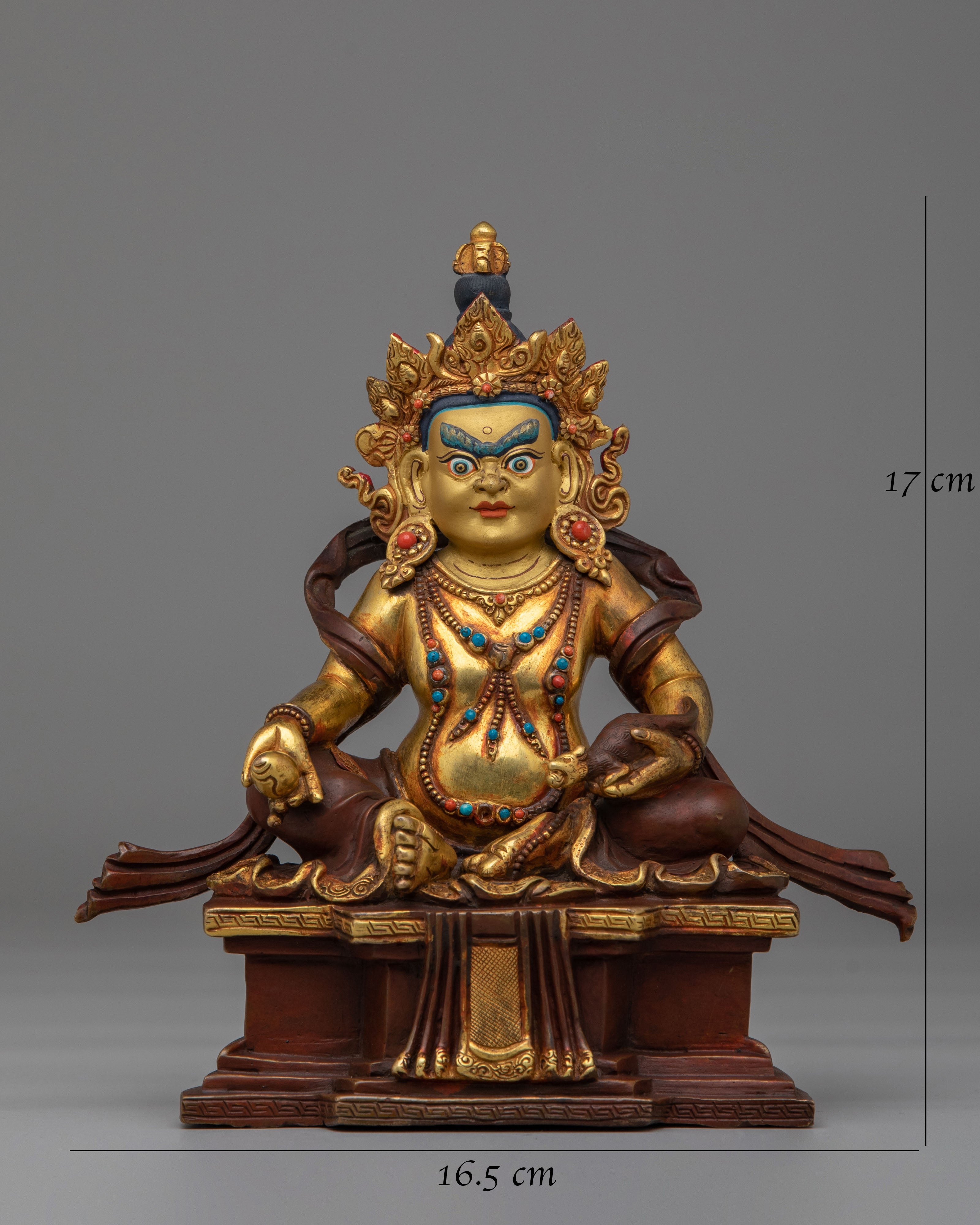 Traditional Sacred Dzambhala Statue | Tibetan Wealth Deity
