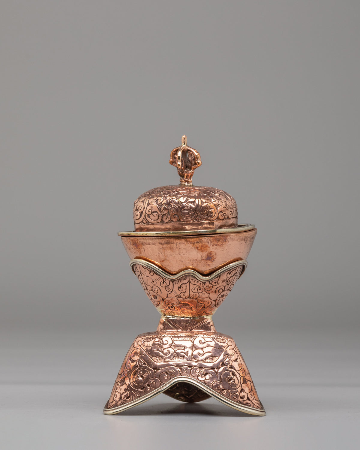 Ceremonial Kapala Set | Traditional Buddhist Ritual Vessels