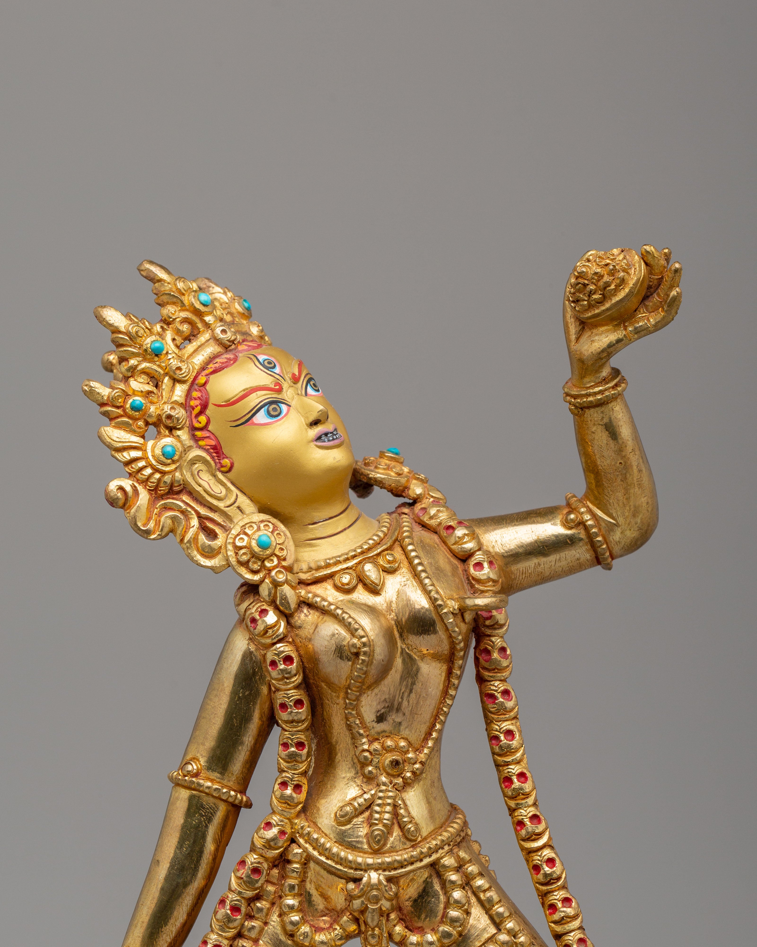 Sacred Himalayan Vajrayogini Deity Statue | Tibetan Buddhist Goddess Artwork
