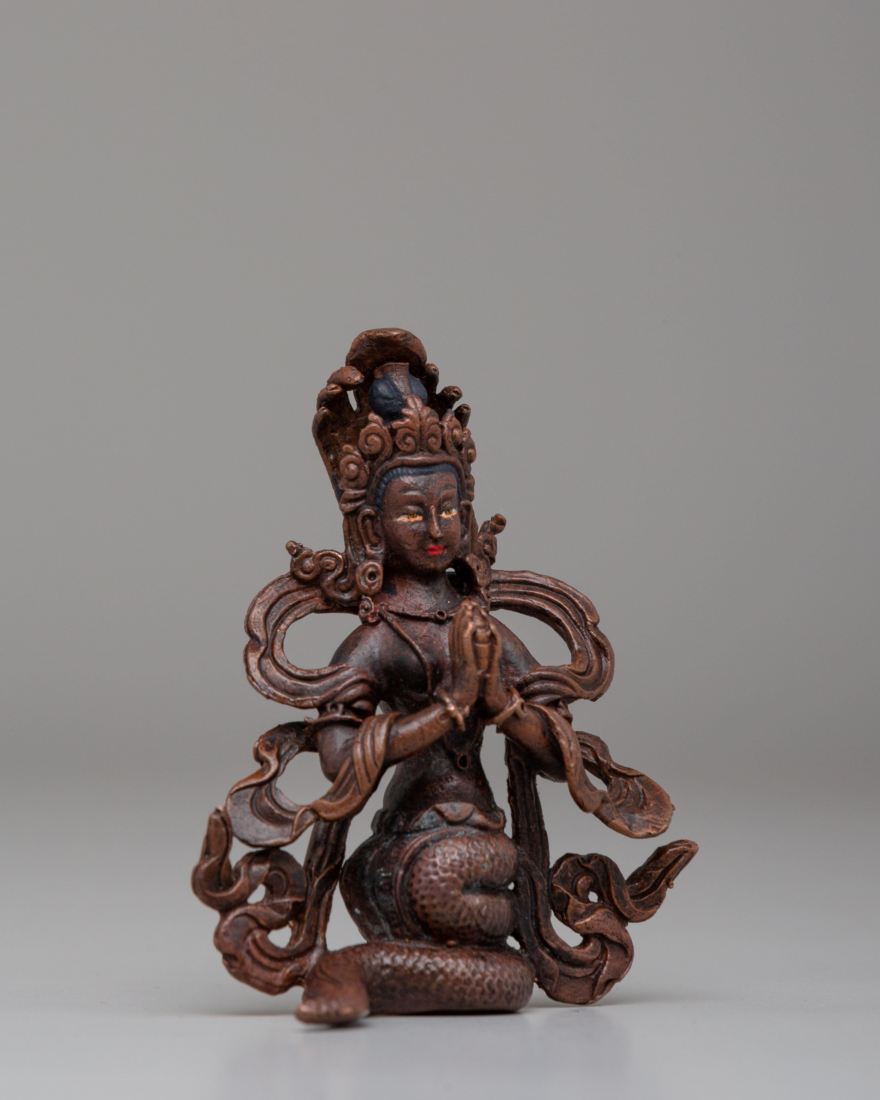 Nagkanya Goddess Statue | Copper Tibetan Deity Figurine