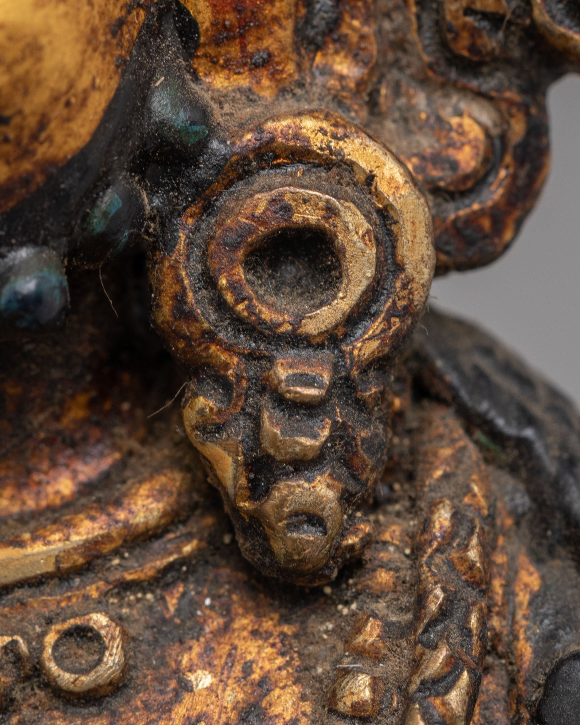 Spiritual Wealth Dzambhala Sculpture | Handcrafted Tibetan Deity Figurine