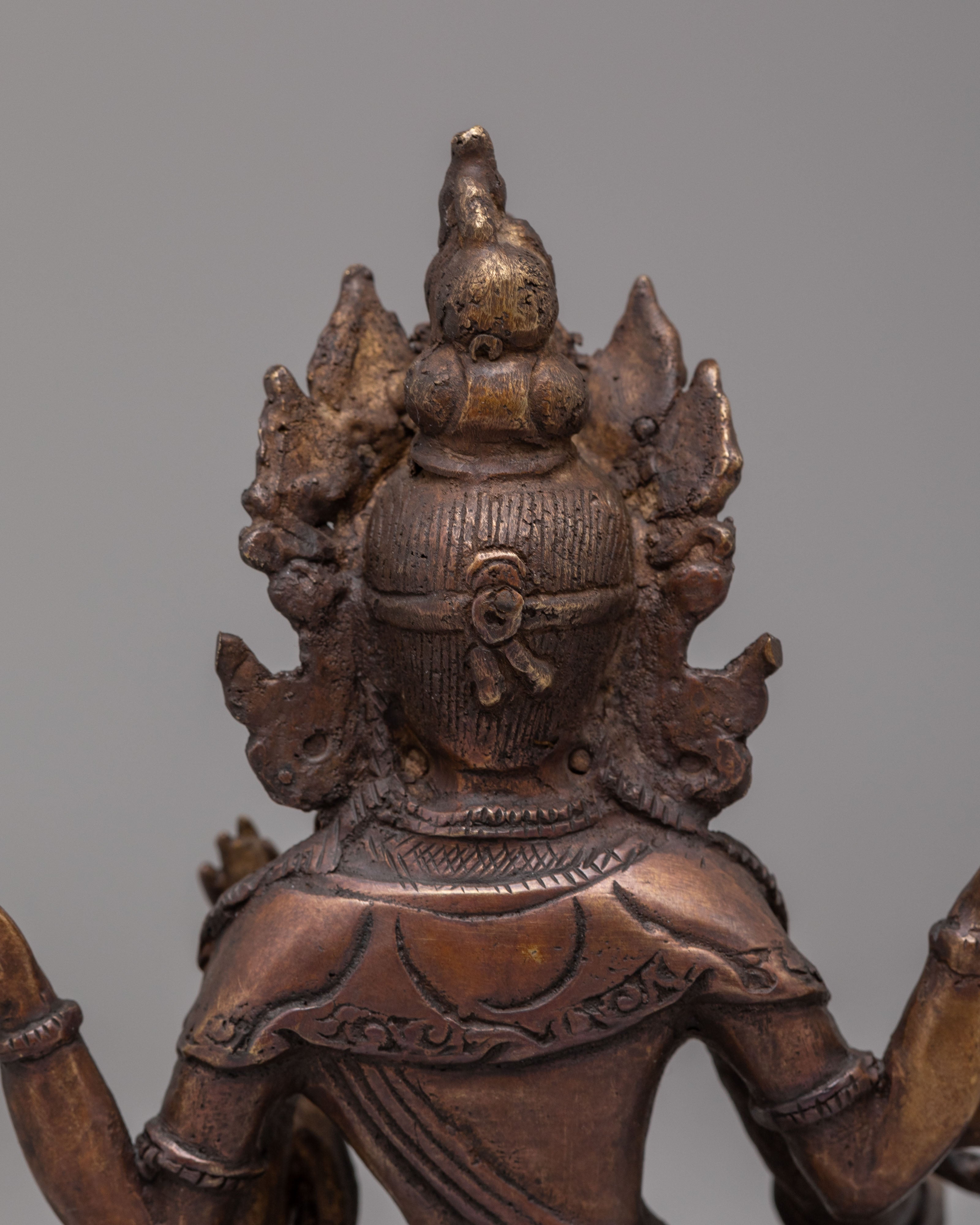 Spiritual Laxmi Goddess Statue | Sacred Copper Statue