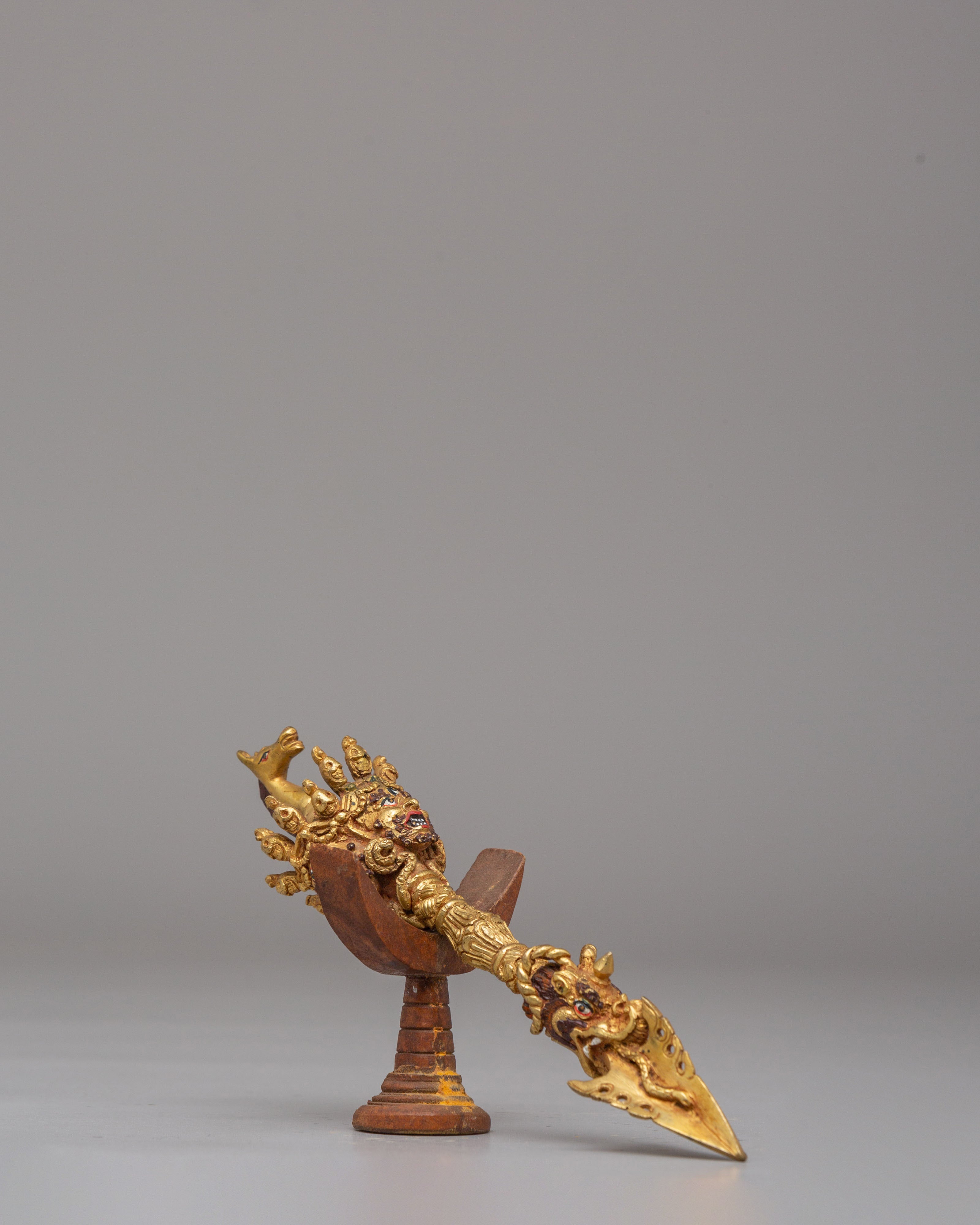 Spiritual Ritual Phurba Dagger | Handcrafted Tantric Dagger for Meditation & Altar