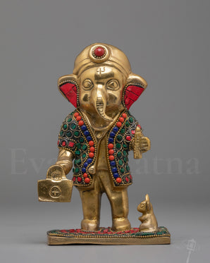 Handmade Standing Ganesh Sculpture 