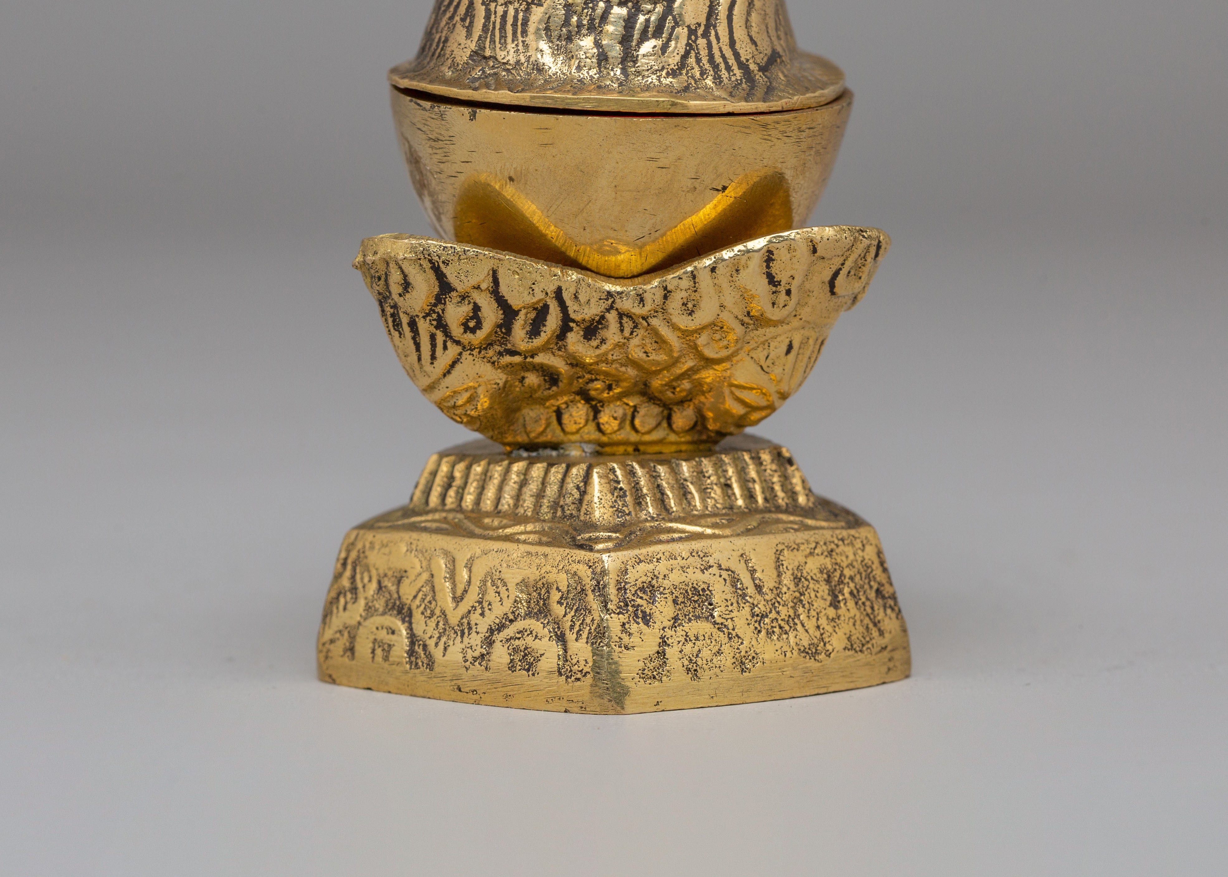 Tibetan Altar Kapala | Ritual Skull Cup for Tantric Offerings