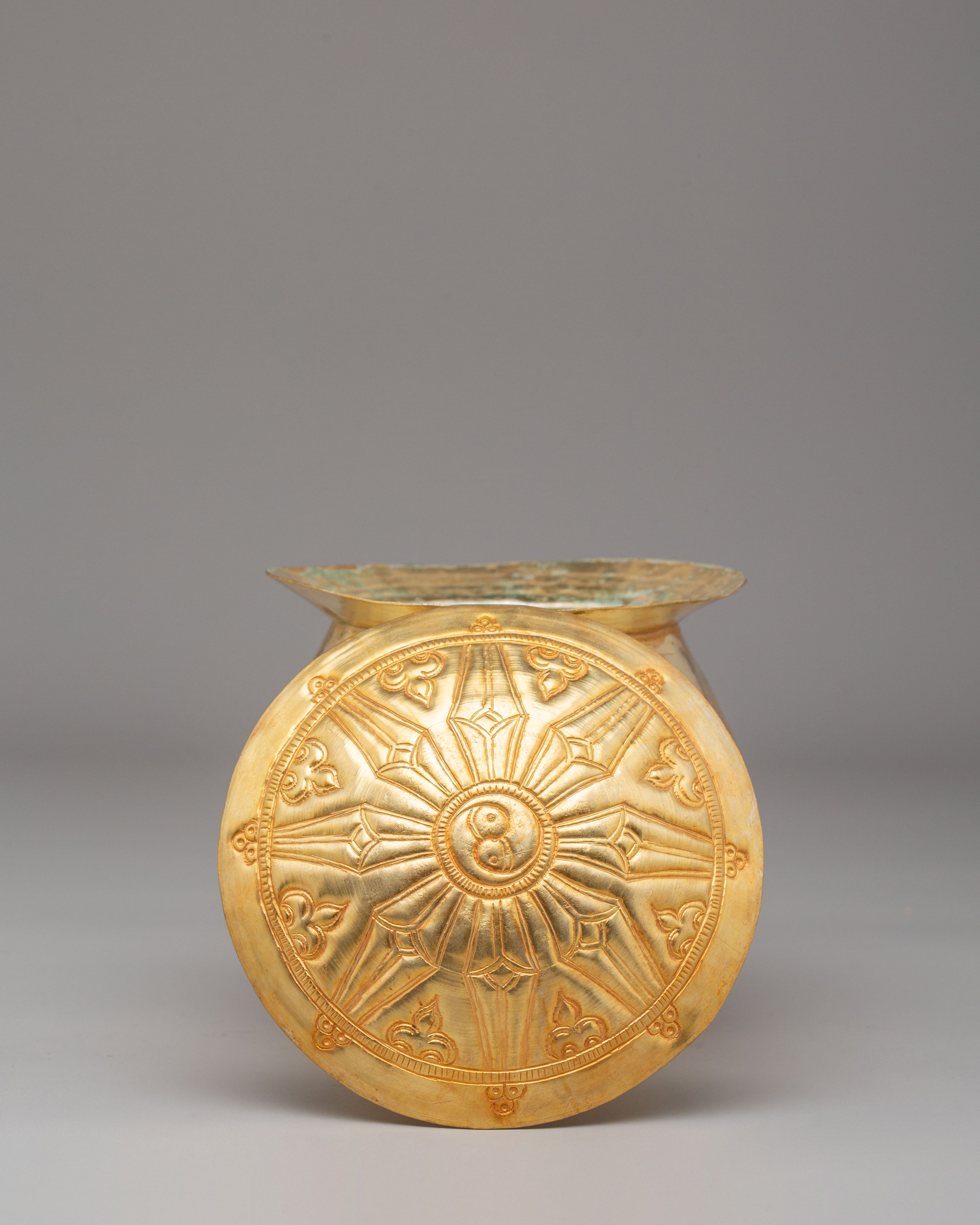 Traditional Himalayan Kalash | Copper Sacred Offering Vase