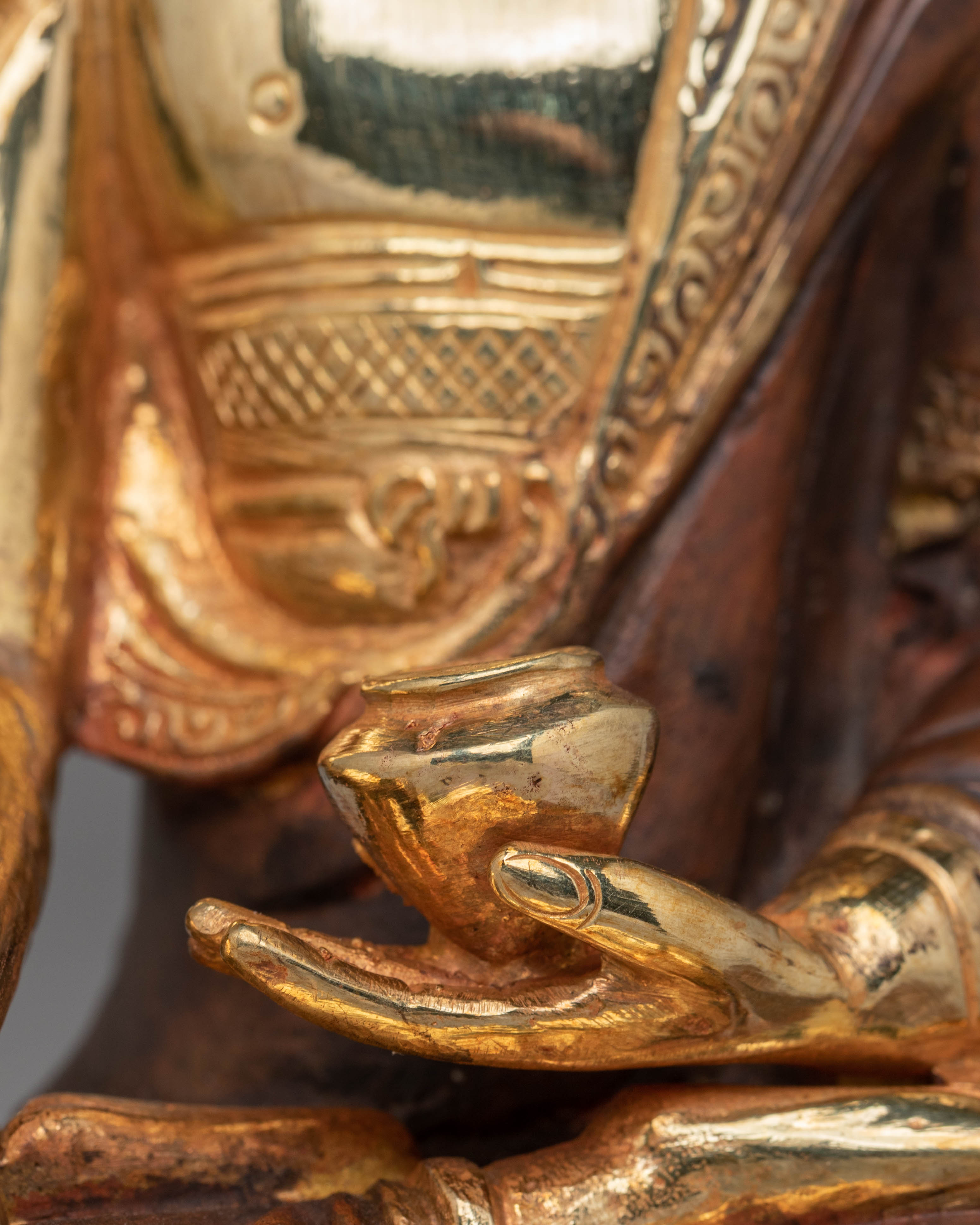 Handcrafted Ratnasambhava Statue for Decor | Buddhist Sculpture