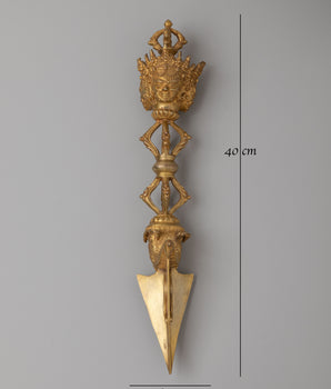 Handcrafted Buddhist Phurba | Tibetan Ritual Dagger for Protection and Spiritual Purification