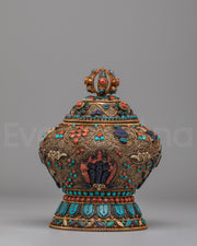 Traditional Tibetan Offering Rice Pot