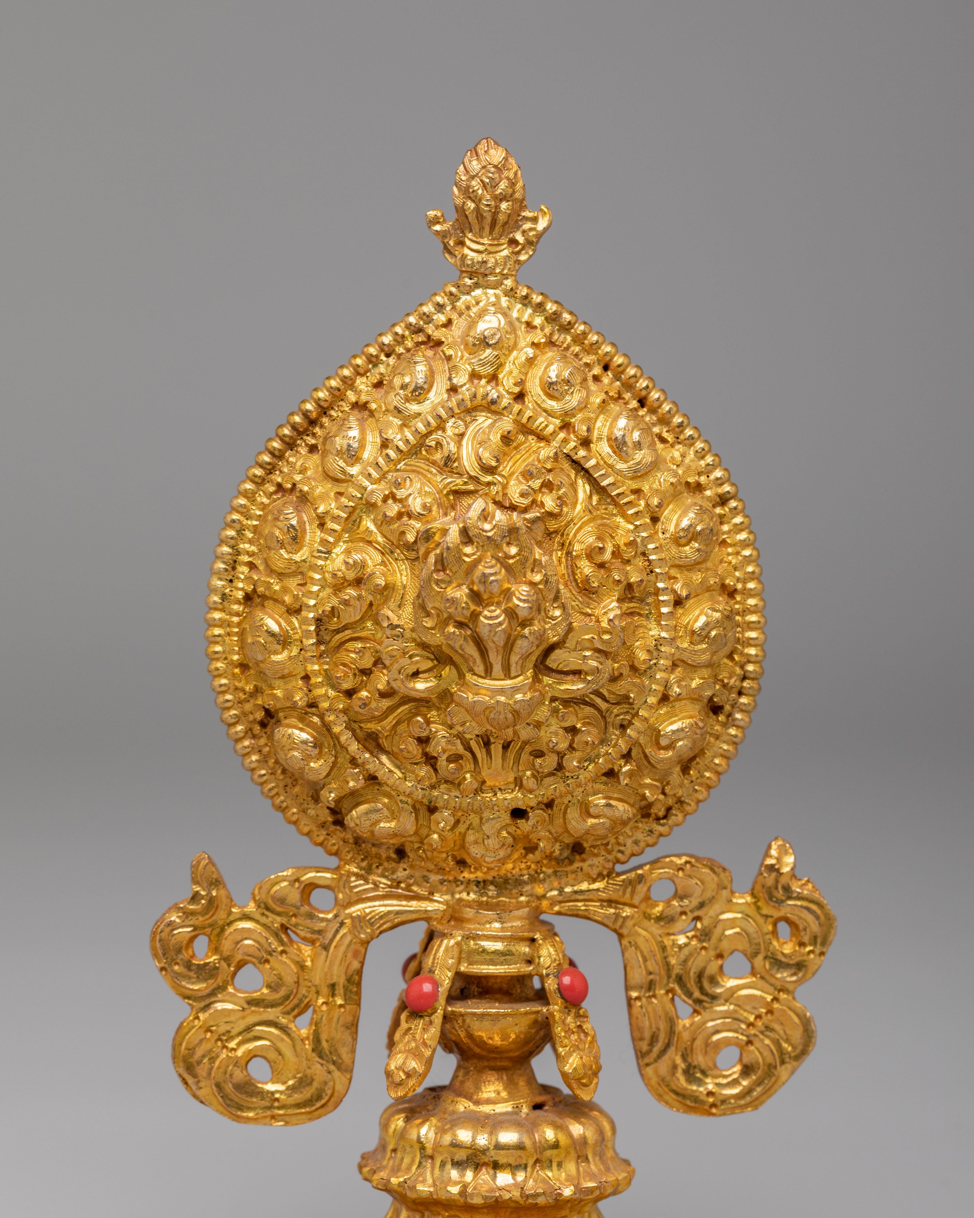 Chakravartin Possession Buddhist Symbol | Gold Plated Copper Chakravartin Set