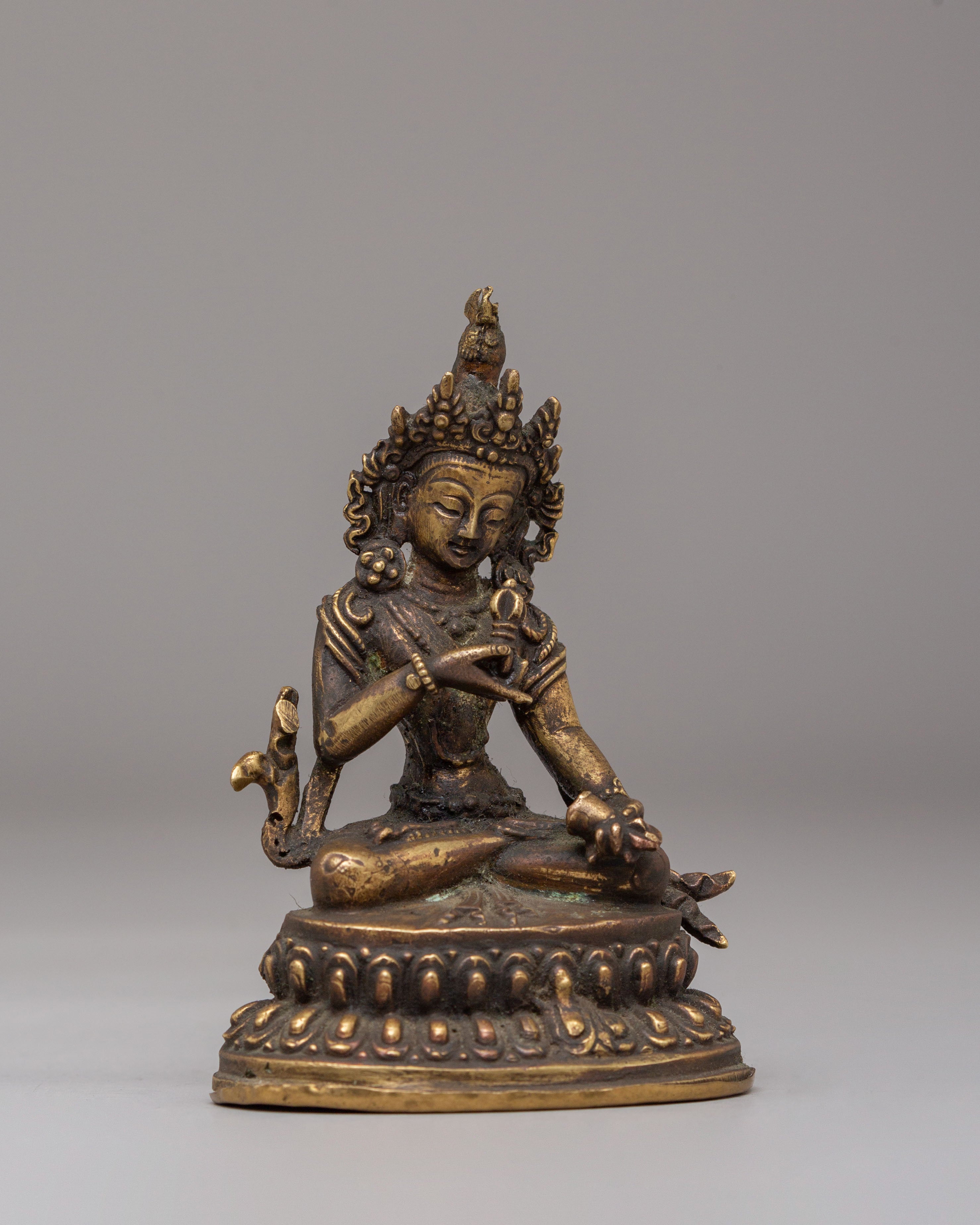 Handcrafted Vajrasattva Buddhist Statue | Sacred Copper Body