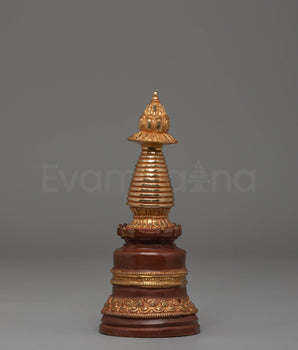 Gold Plated Stupa for Altar