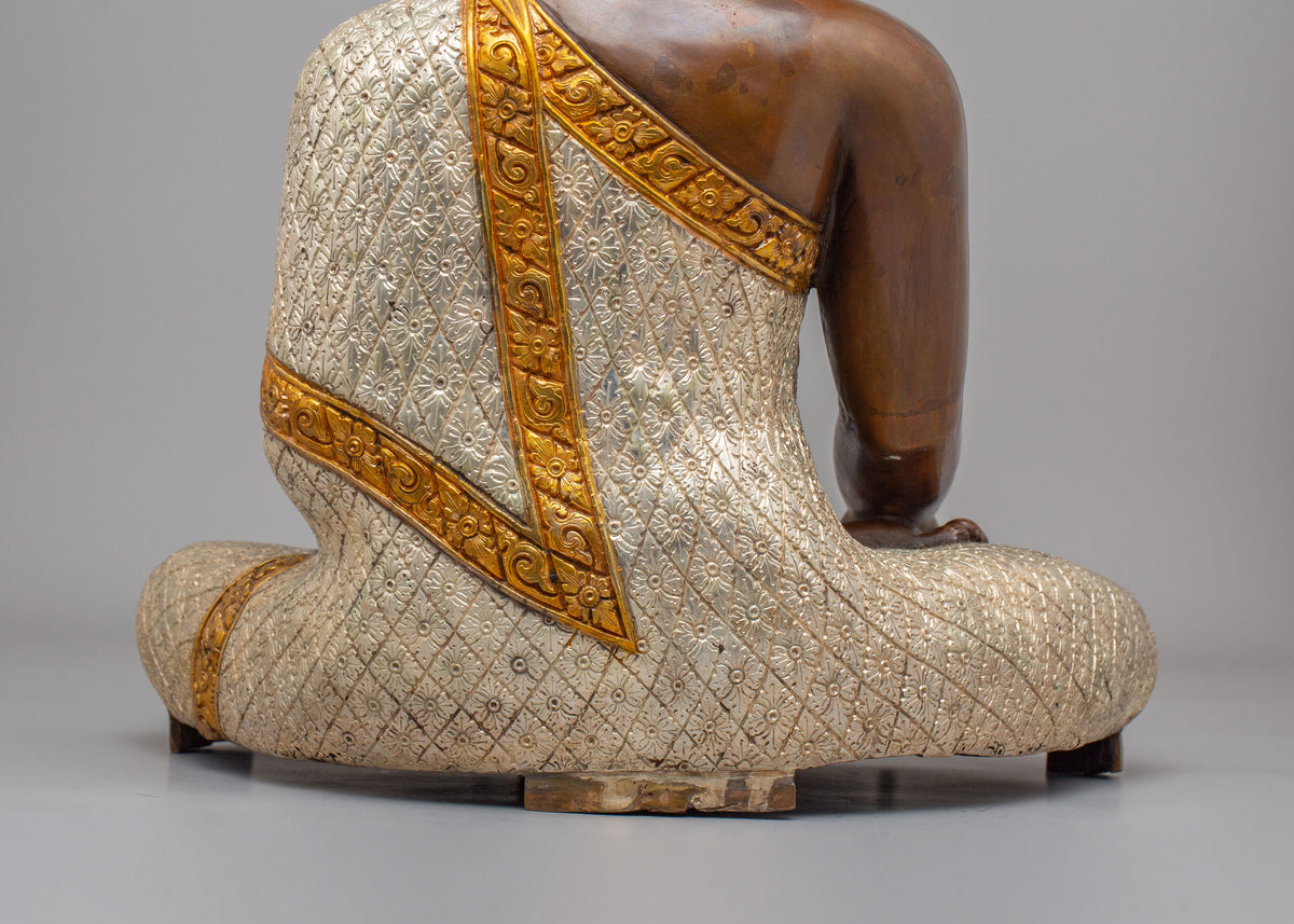 Shakyamuni Buddha Enlightenment Figure | Traditional Tibetan Buddhist Artwork