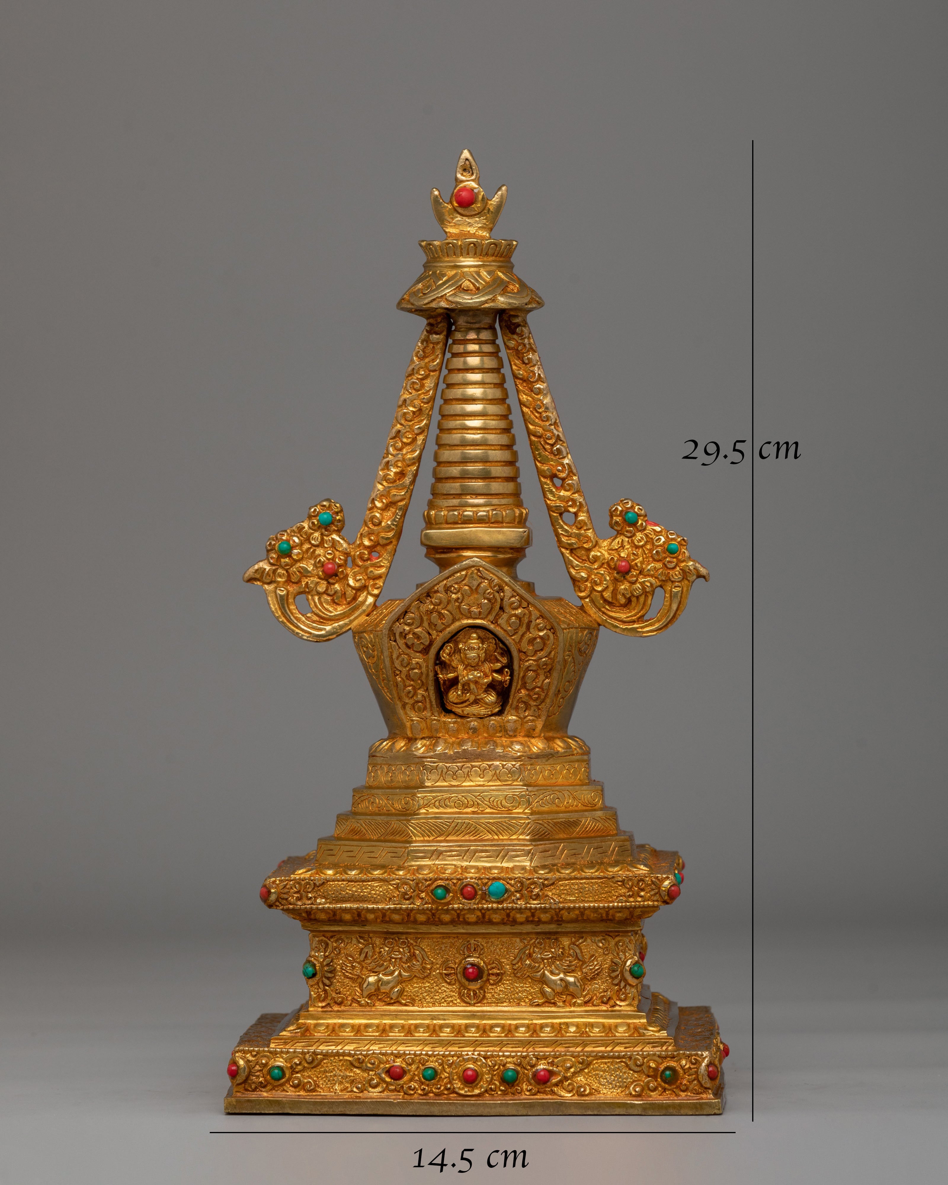 Handcrafted Stupa of Reconciliation | Spiritual Tibetan Stupa