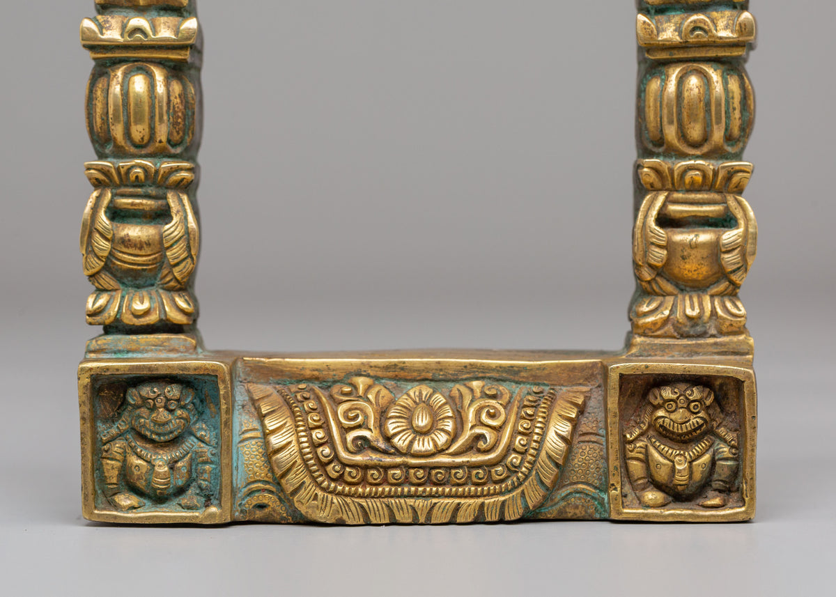 Handcrafted Prabhavali | Copper Ritual Item for Puja