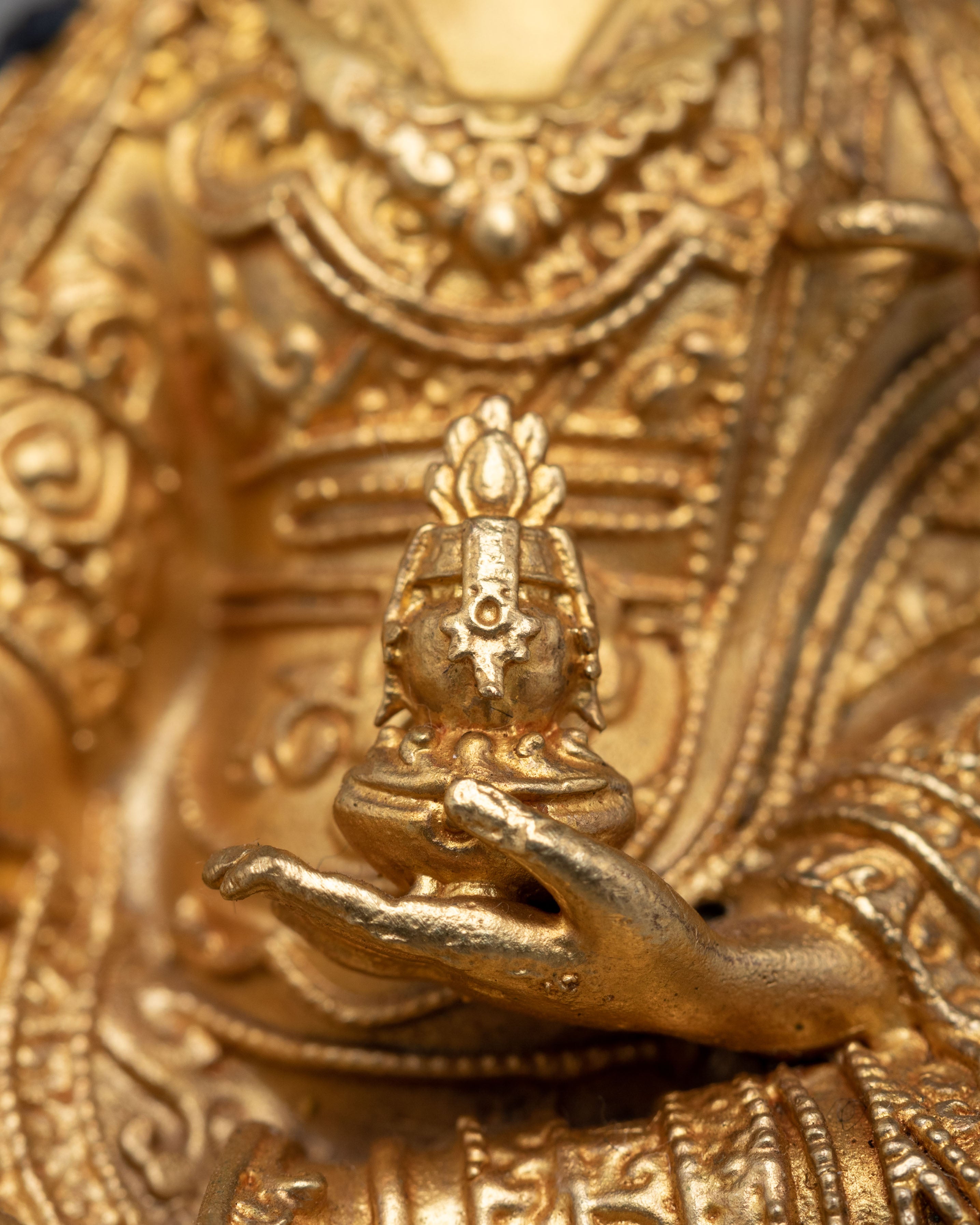 Handcrafted Buddha Dharma Sangha Statue Set | Spiritual Decor for Meditation
