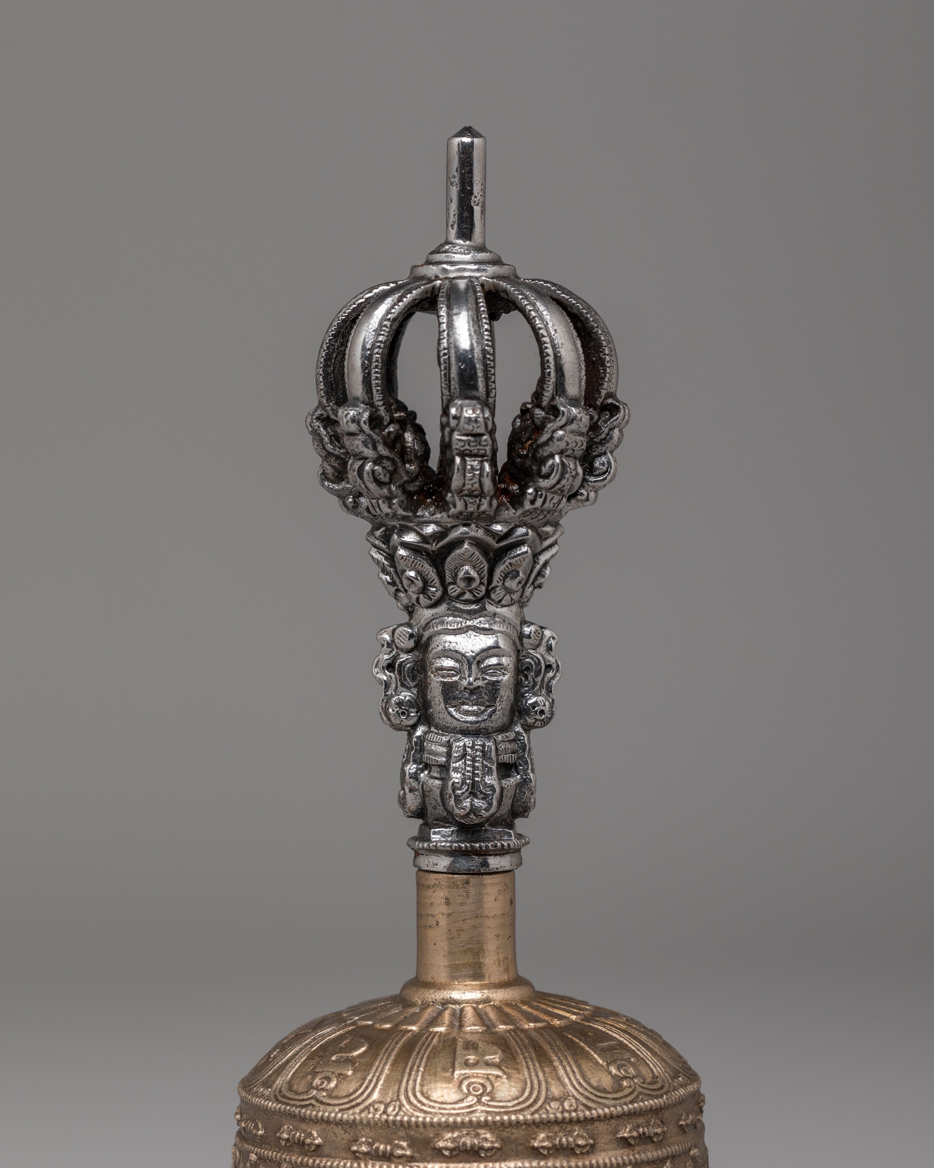 Handmade Ritual Dorje and Bell Set | Bronze and Iron Tibetan Ritual Instruments