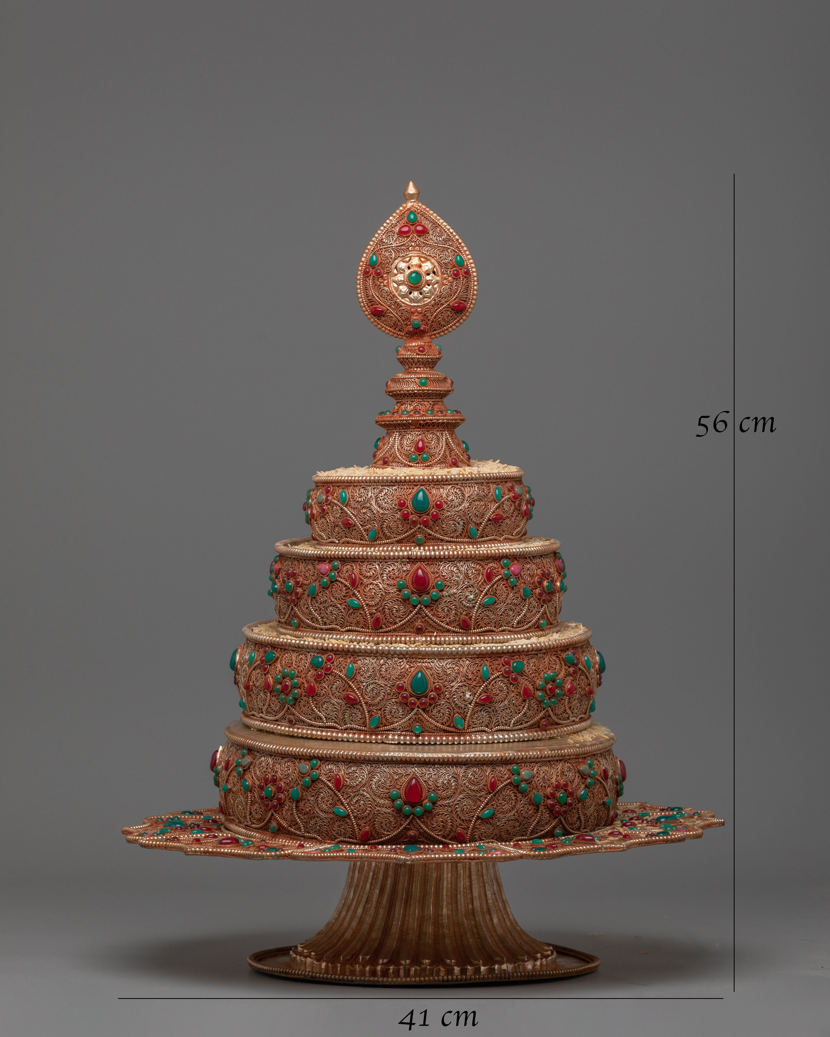 Handcrafted Rice Mandala Offering | Sacred Symbol of Generosity and Enlightened Wisdom