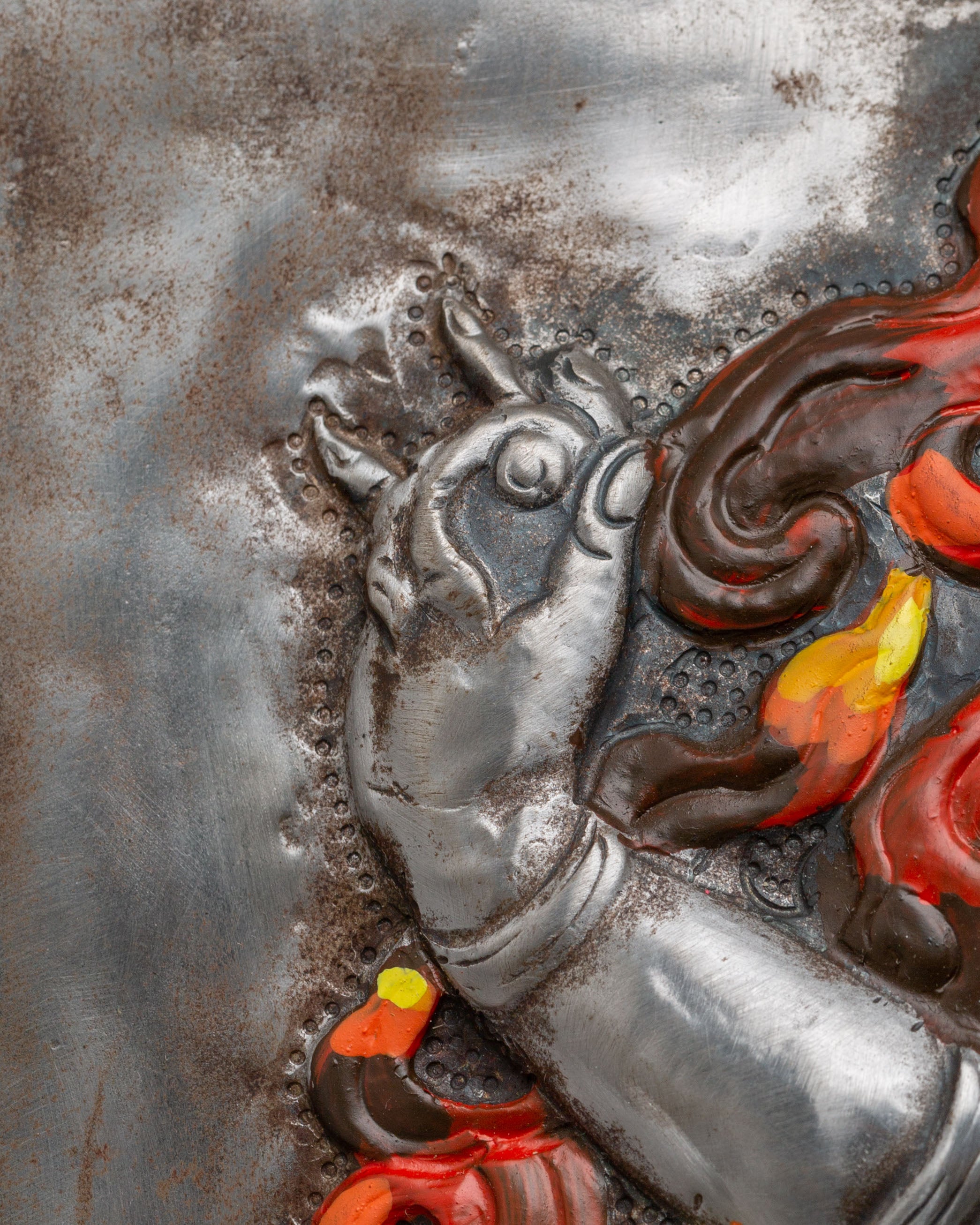 Spiritual Vajrapani Wall Hanging | Tibetan Artwork for Home Decor