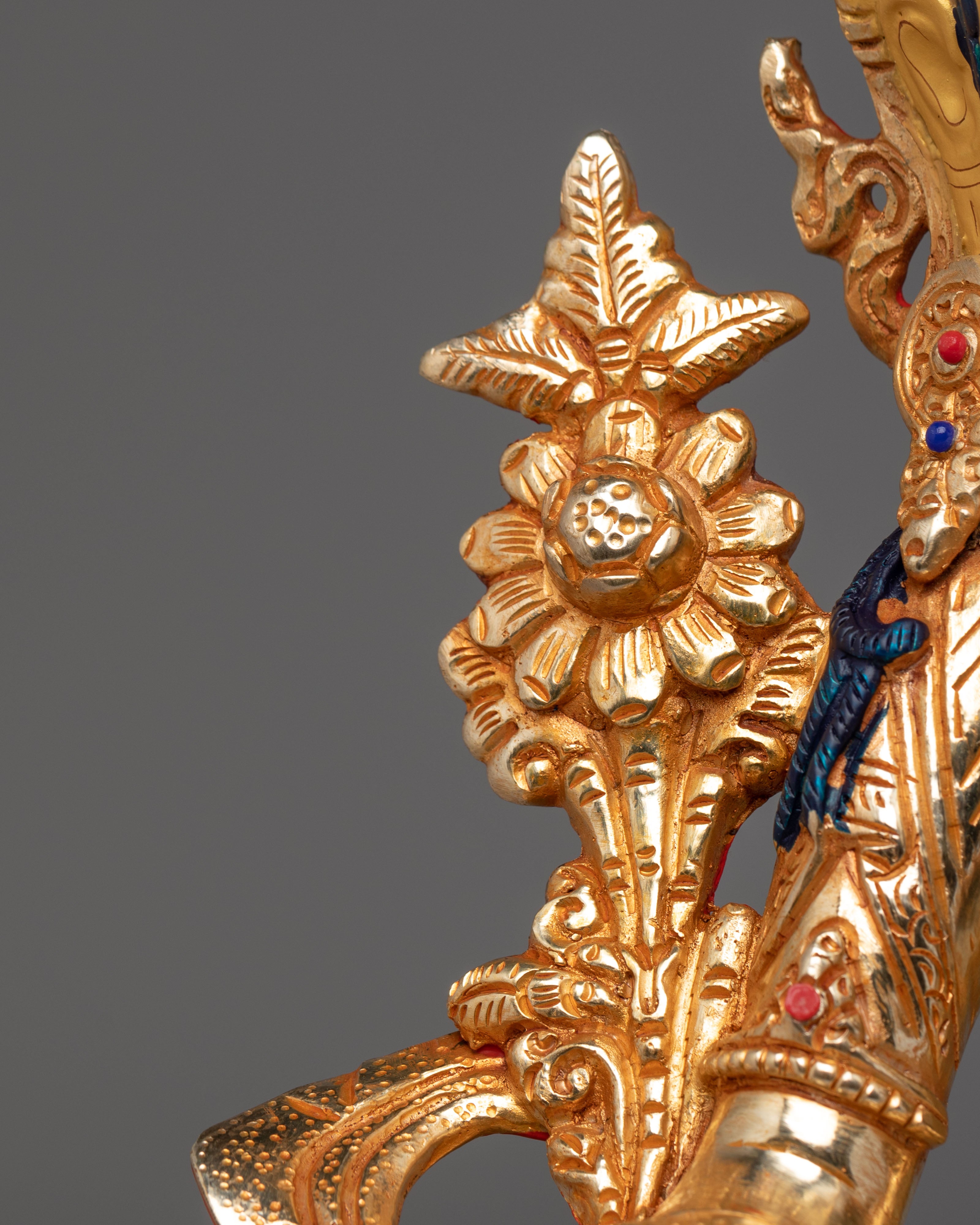 Handmade Green Tara Deity Sculpture | Tibetan Goddess of Compassion