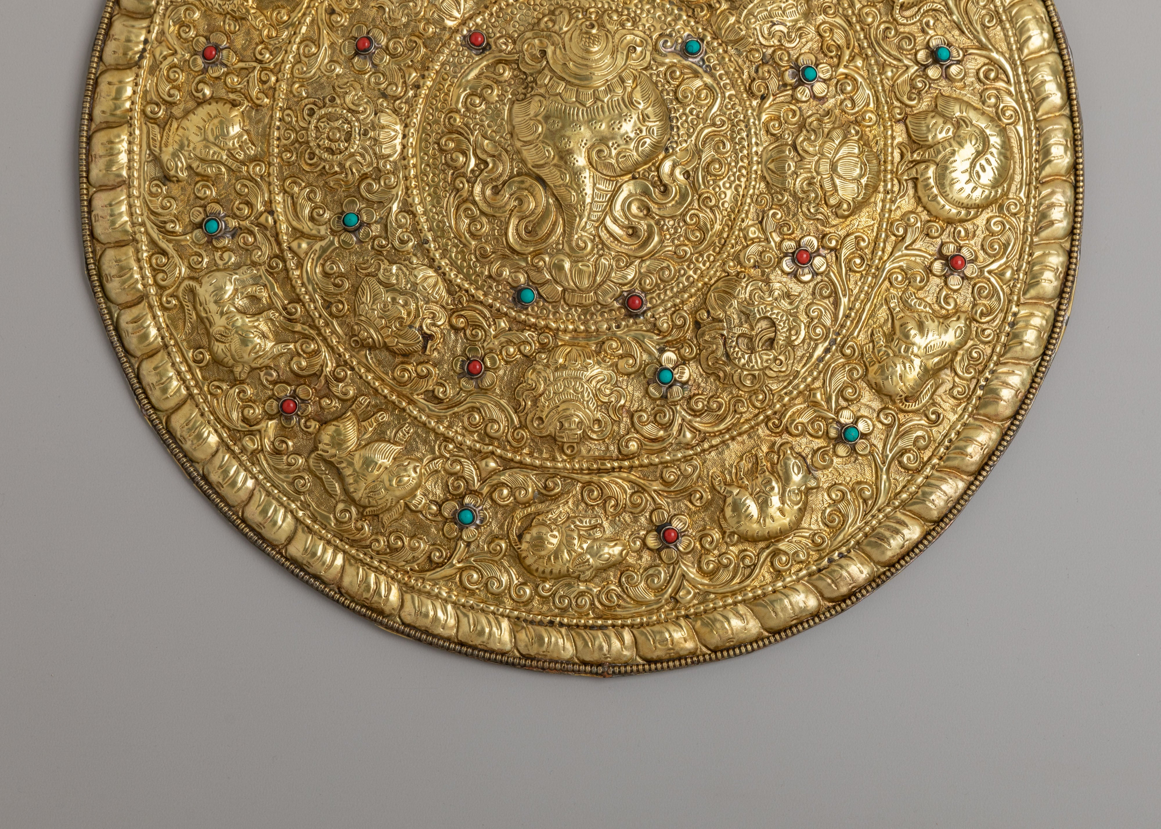 Brass Conch Mandala Wall Hanging | Spiritual Home Decor