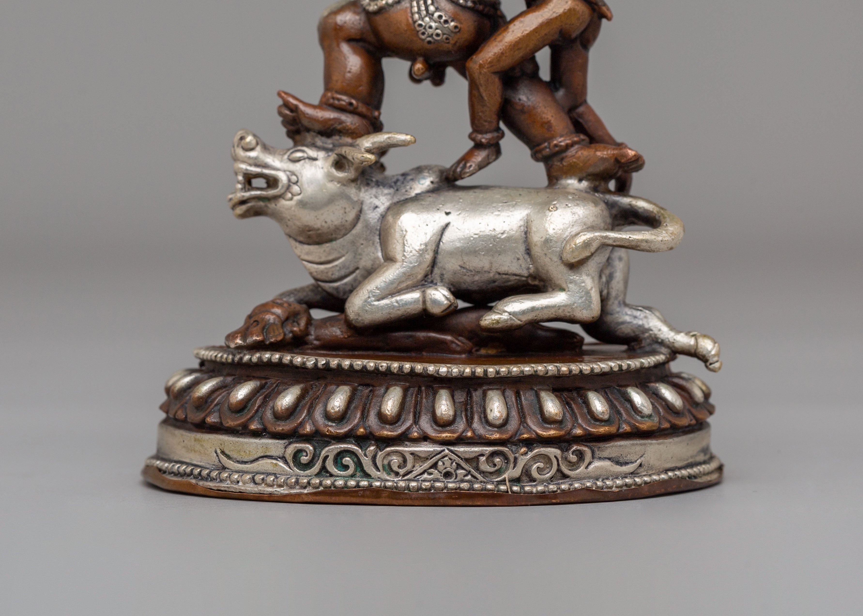 Machine Made Yama Dharmaraja Deity Statue | Guardian of Dharma and Protector of the Law