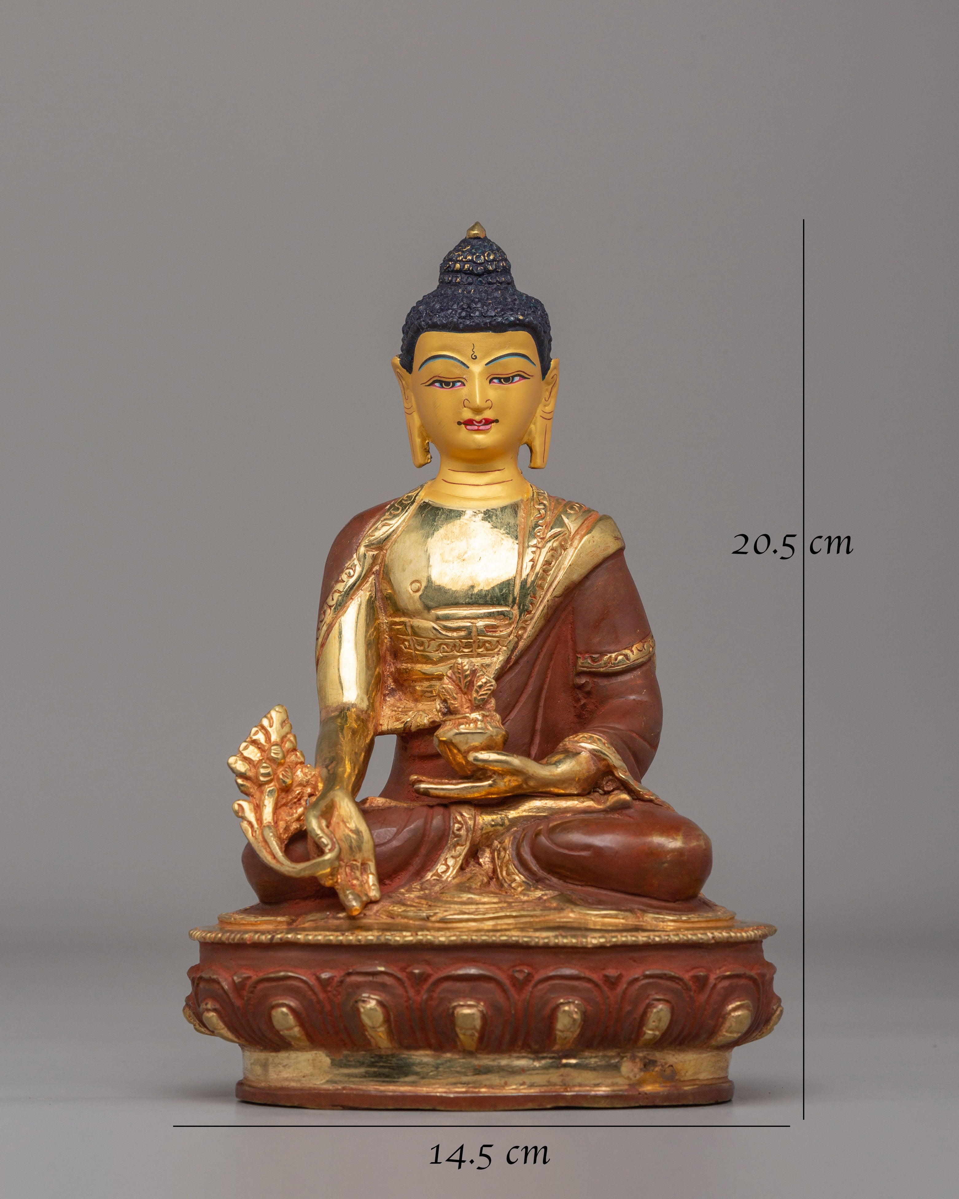 Buddhist Deity Medicine Buddha Statue | Healing Buddha Altar Decor