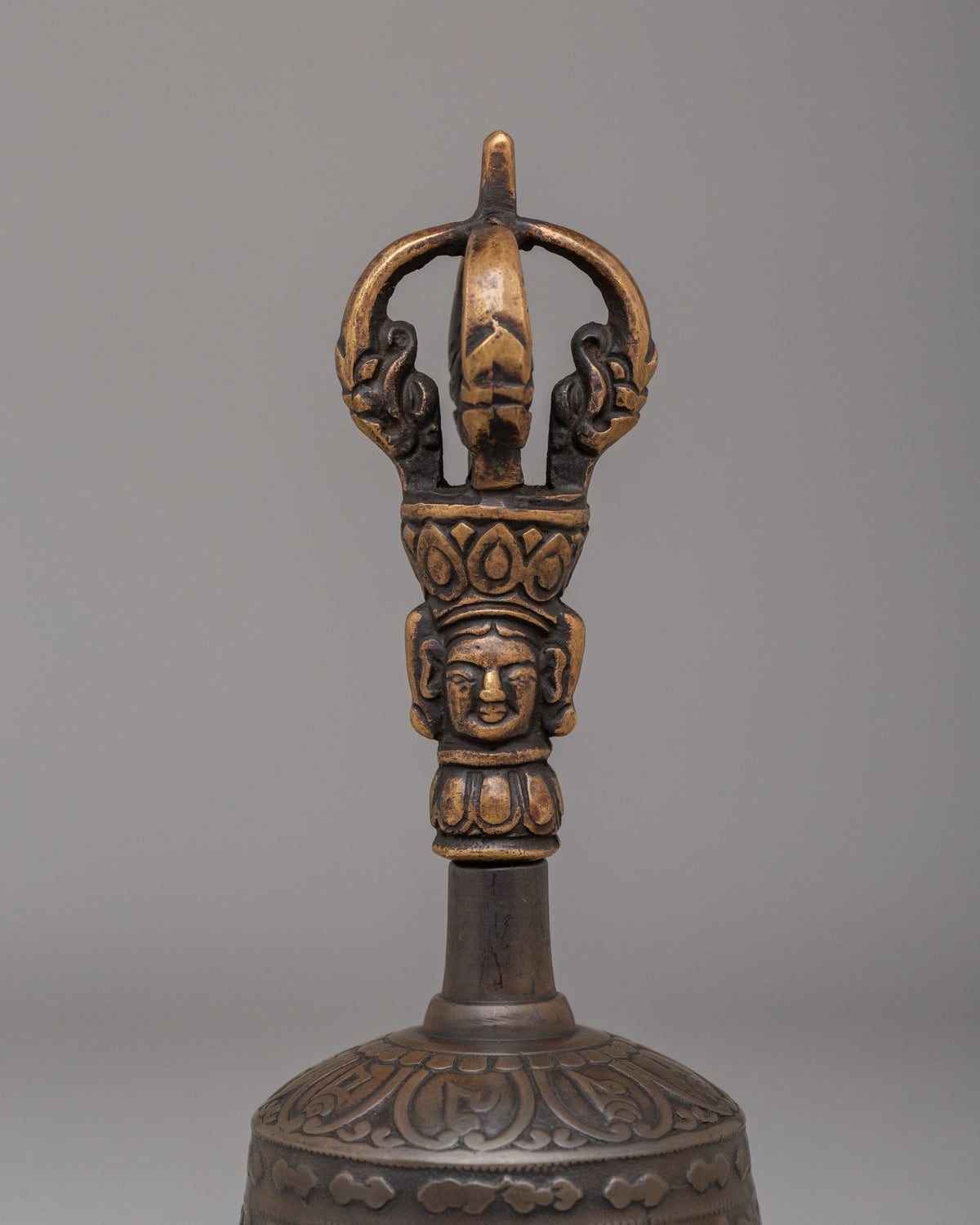 Himalayan Vajra and Bell Set for Ritual | Bronze Buddhist Ritual Tools