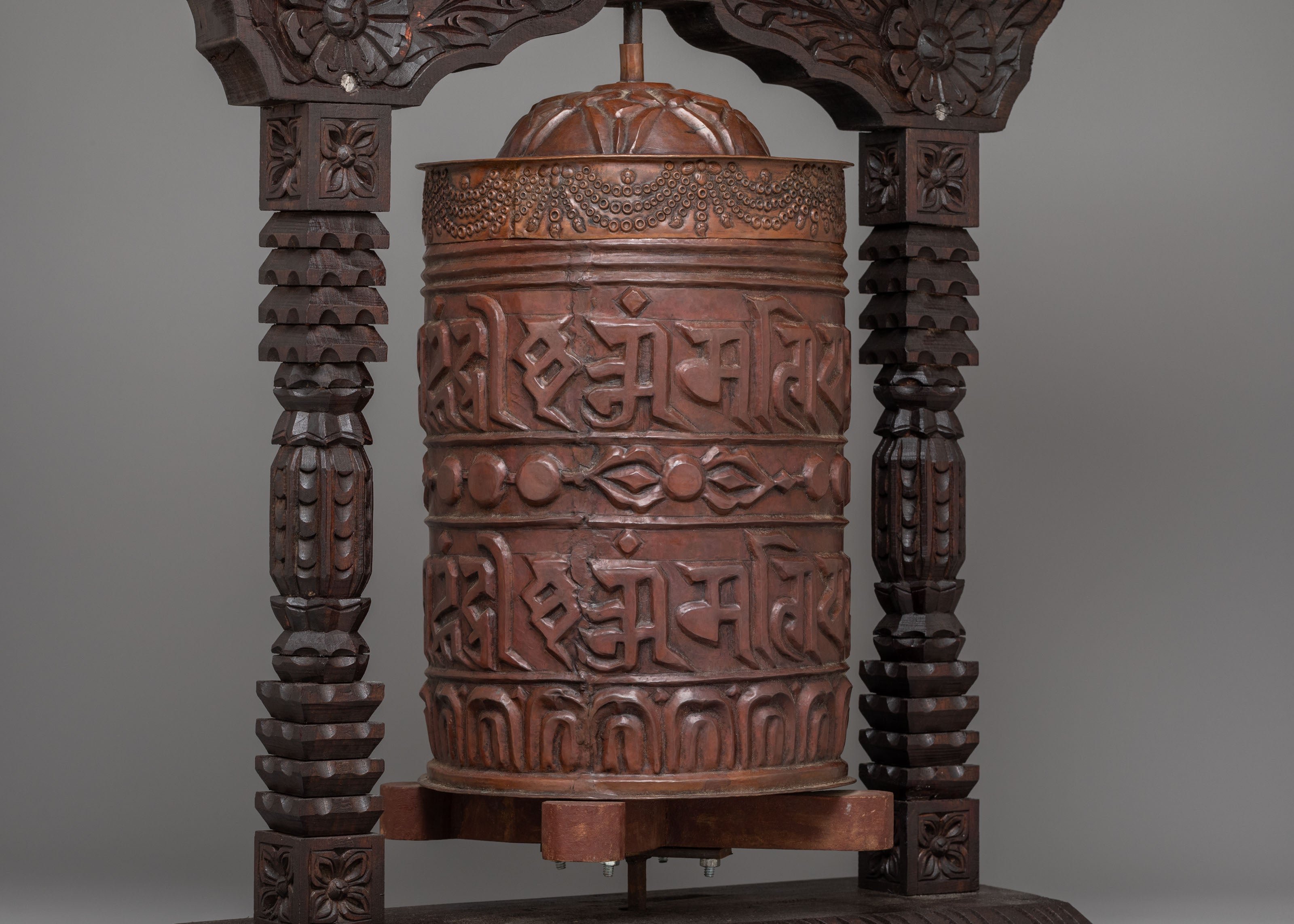 Prayer Wheel with Mantra | Traditional Tibetan Buddhist Prayer Wheel