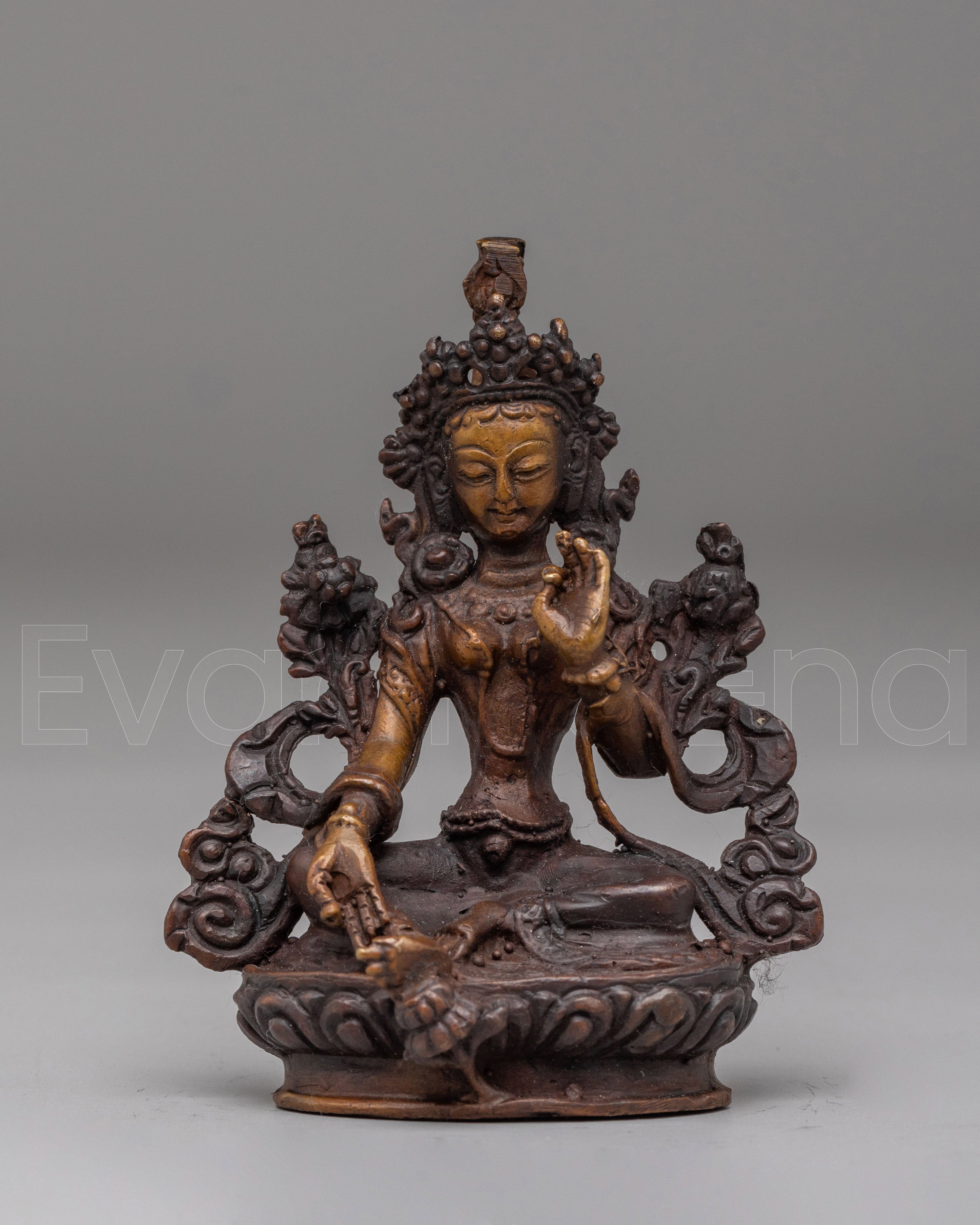Traditional Green Tara Deity Statue