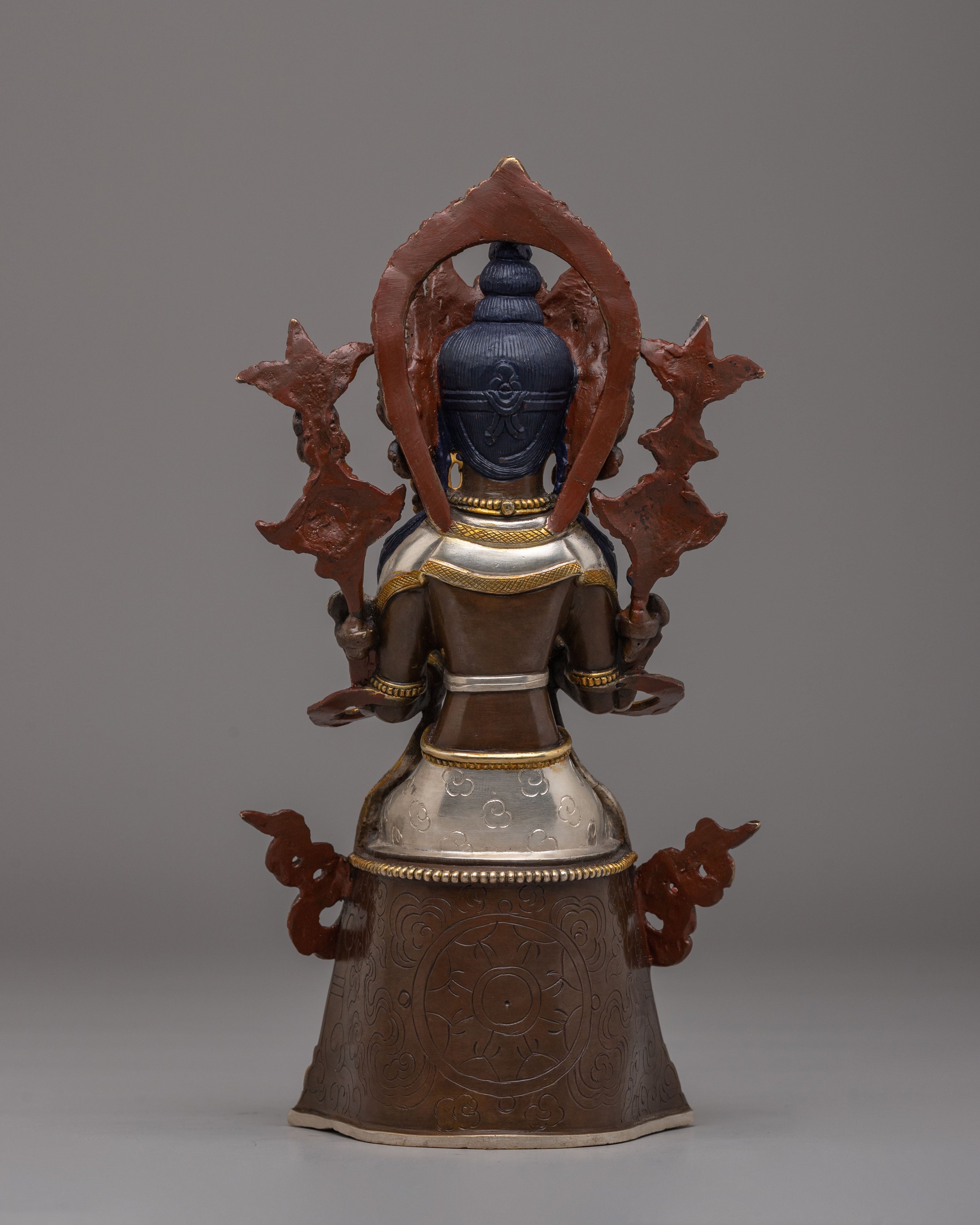 Sacred Maitreya Buddha Statue | 24K Gold Plated Buddhist Art