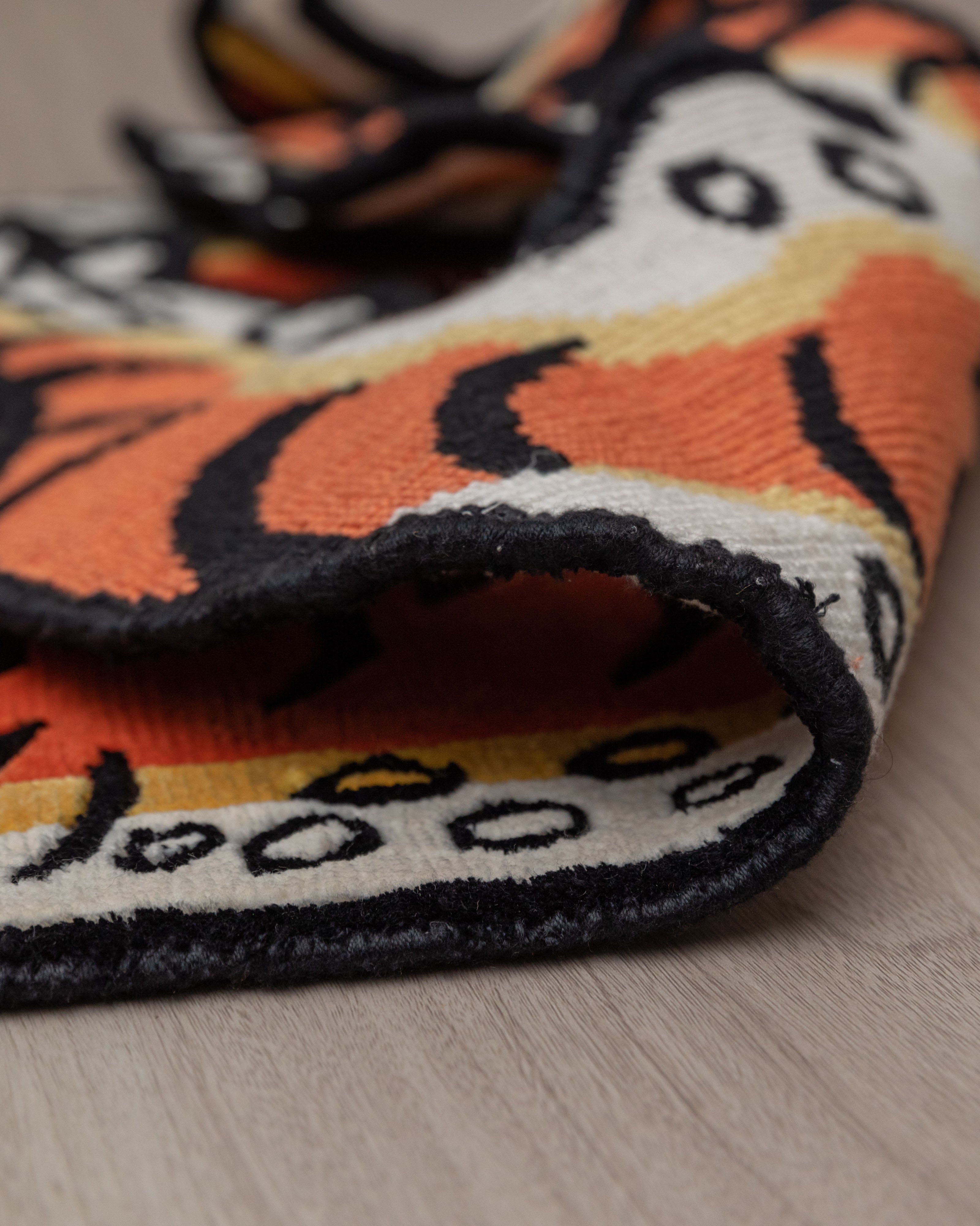 Handmade Tibetan Rug | Tibetan Wool Meditation Carpet