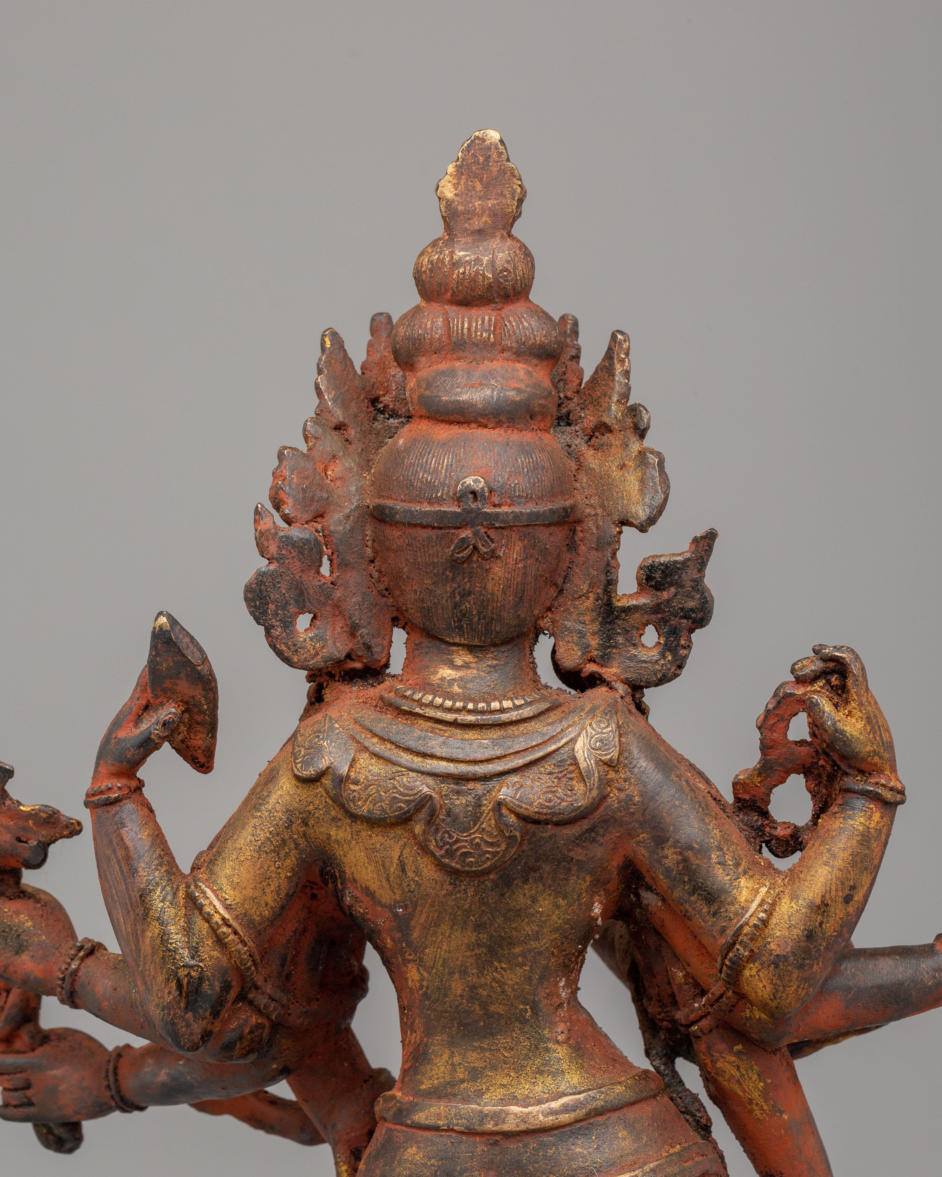 Buddhist Compassion Lokeshwor Statue | Handcrafted Avalokiteshvara Artwork